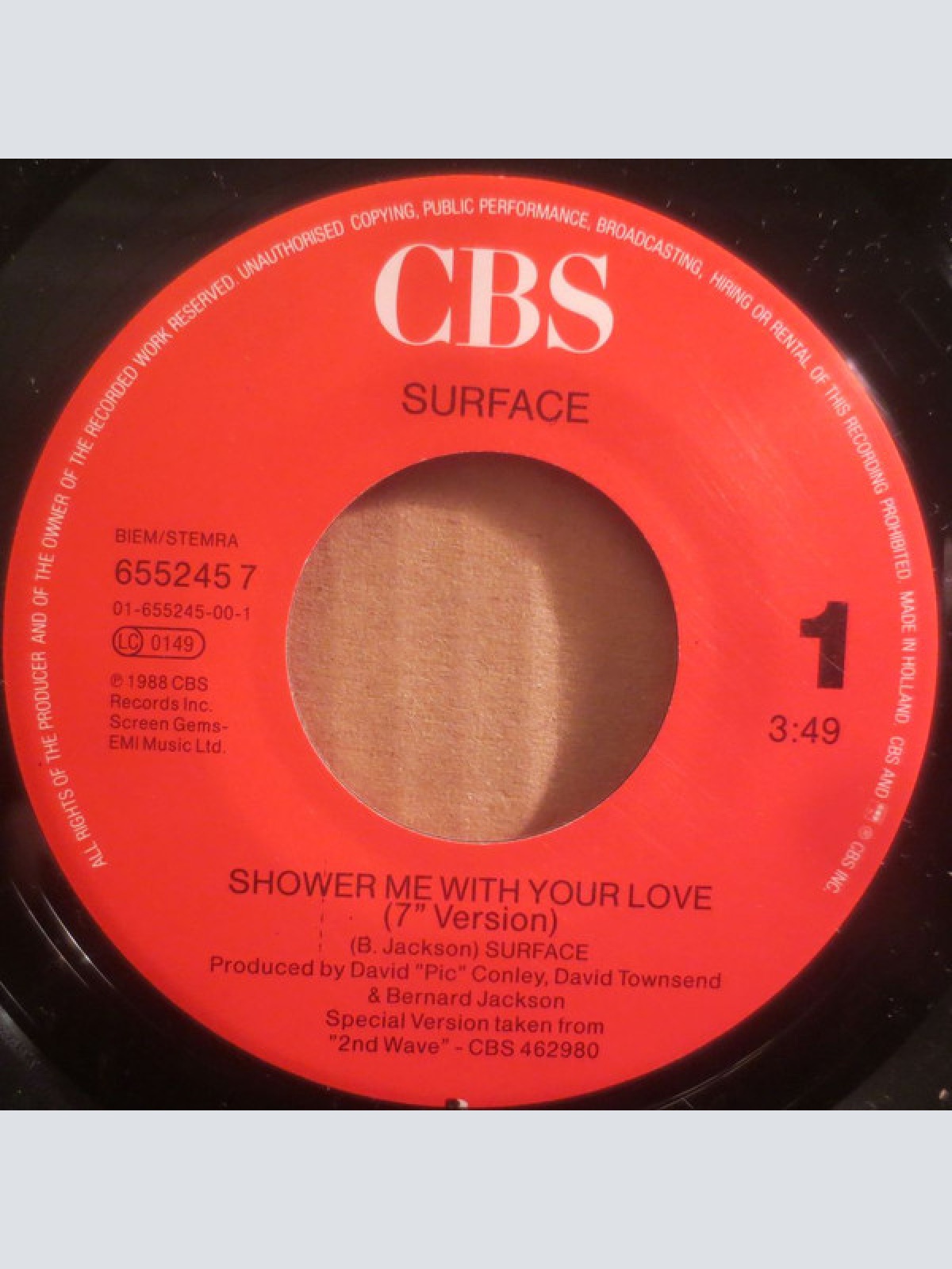 Vinyl / Surface - Shower Me With Your Love
