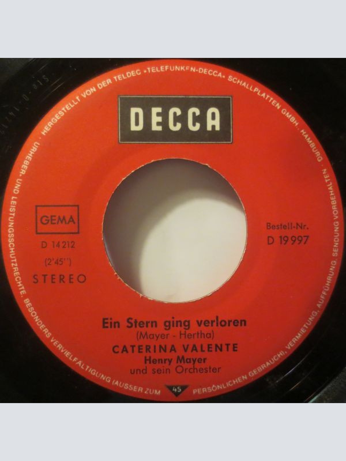 Vinyl / Caterina Valente - Vieni, Vieni