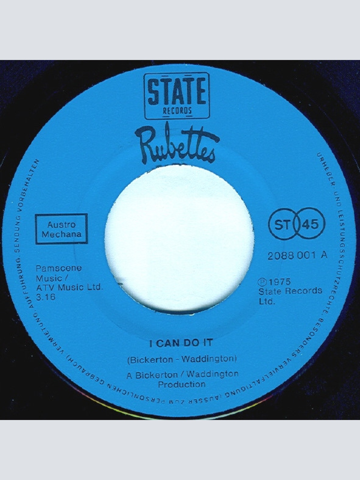 Vinyl / Rubettes* - I Can Do It