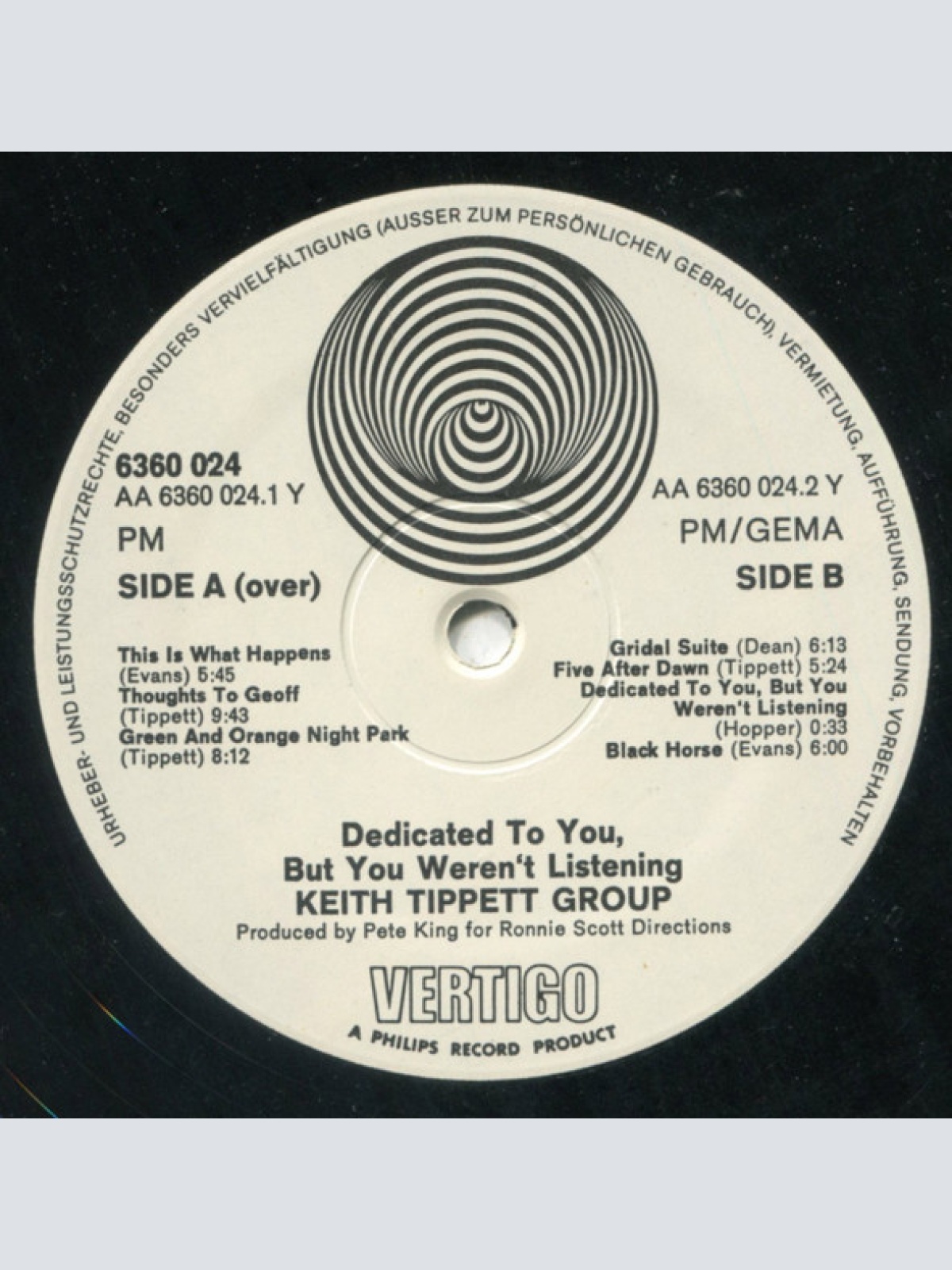 Vinyl / The Keith Tippett Group - Dedicated To You, But You Weren't Listening
