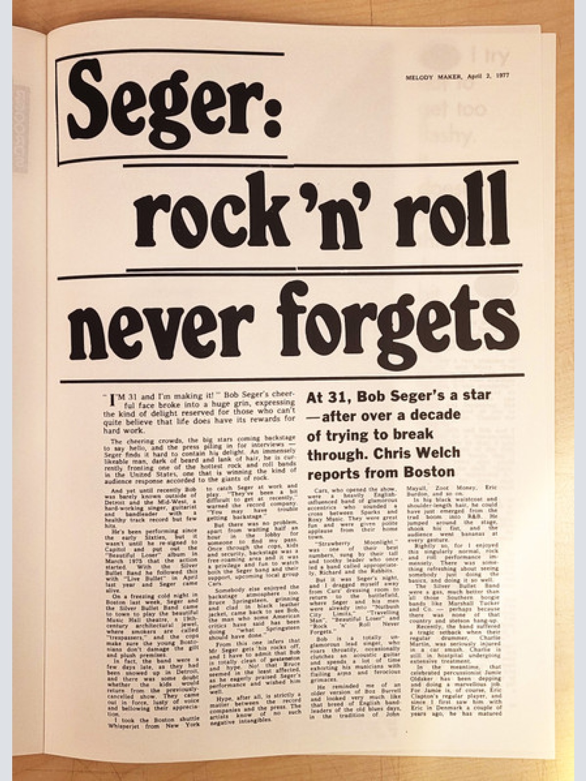 Vinyl / Bob Seger System - Mongrel / Ramblin' Gamblin' Man