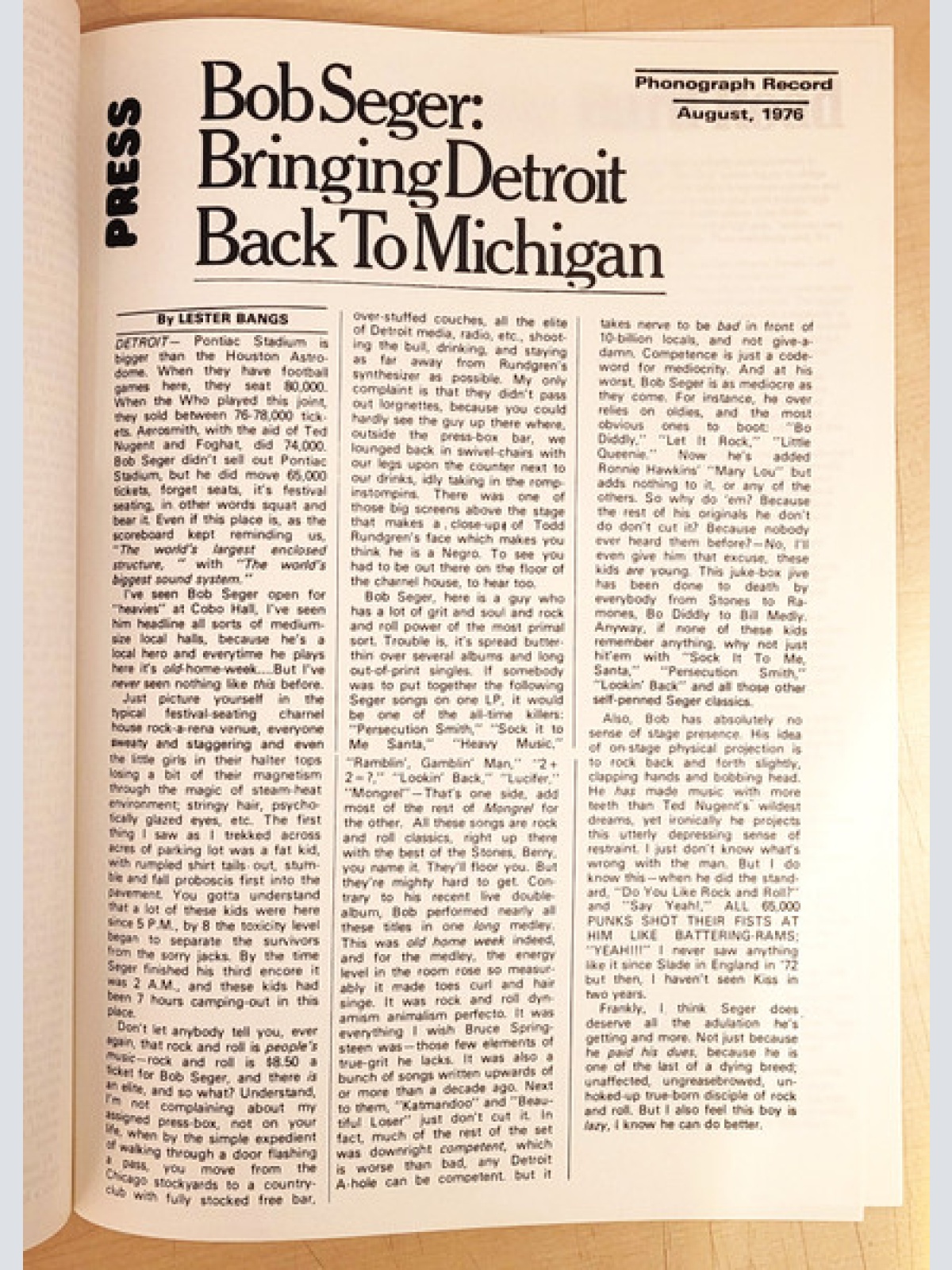 Vinyl / Bob Seger System - Mongrel / Ramblin' Gamblin' Man