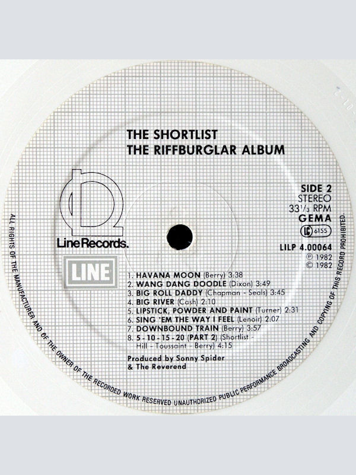 Vinyl / Shortlist* - Riff Burglar (The Legendary Funny Cider Sessions - Vol. 1)