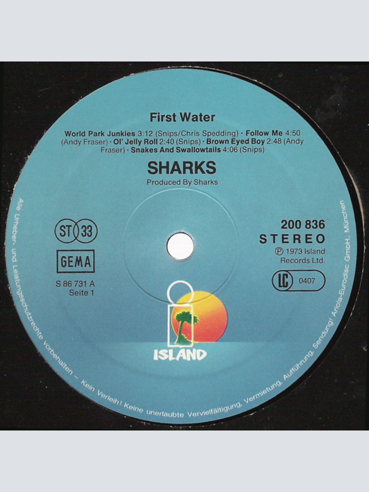 Vinyl / Sharks (8) - First Water
