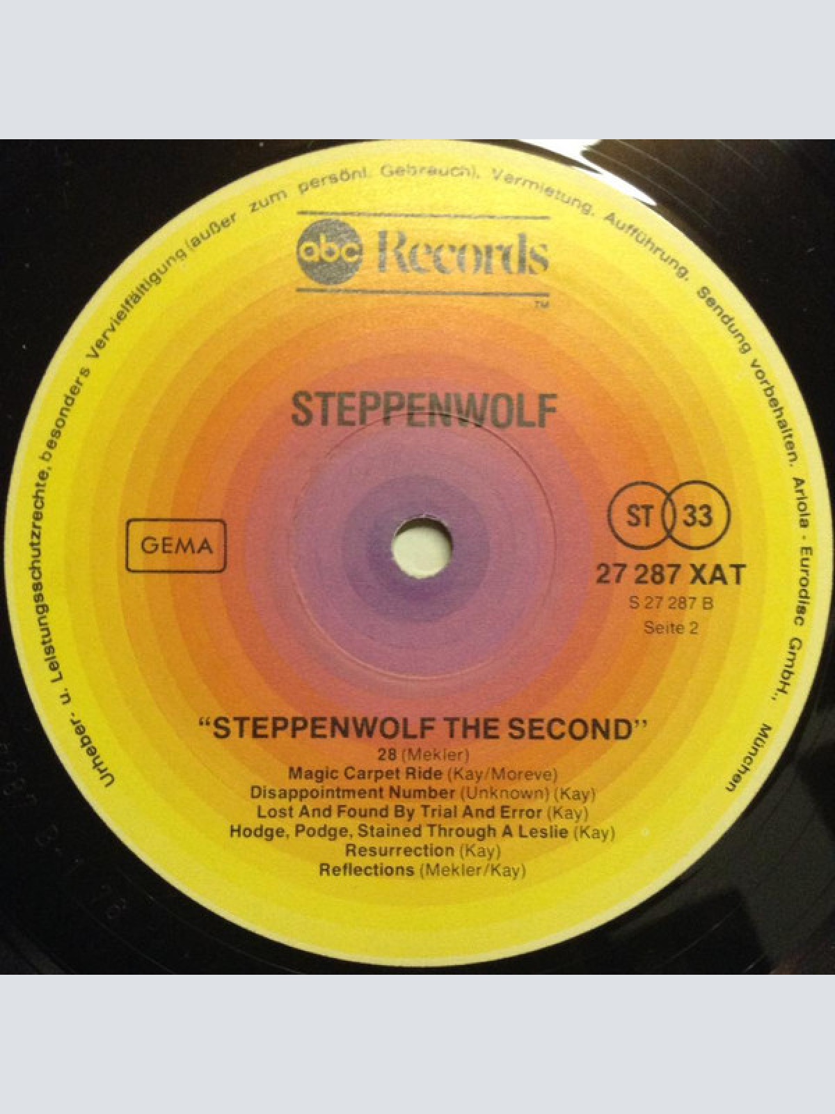 Vinyl / Steppenwolf - The Second