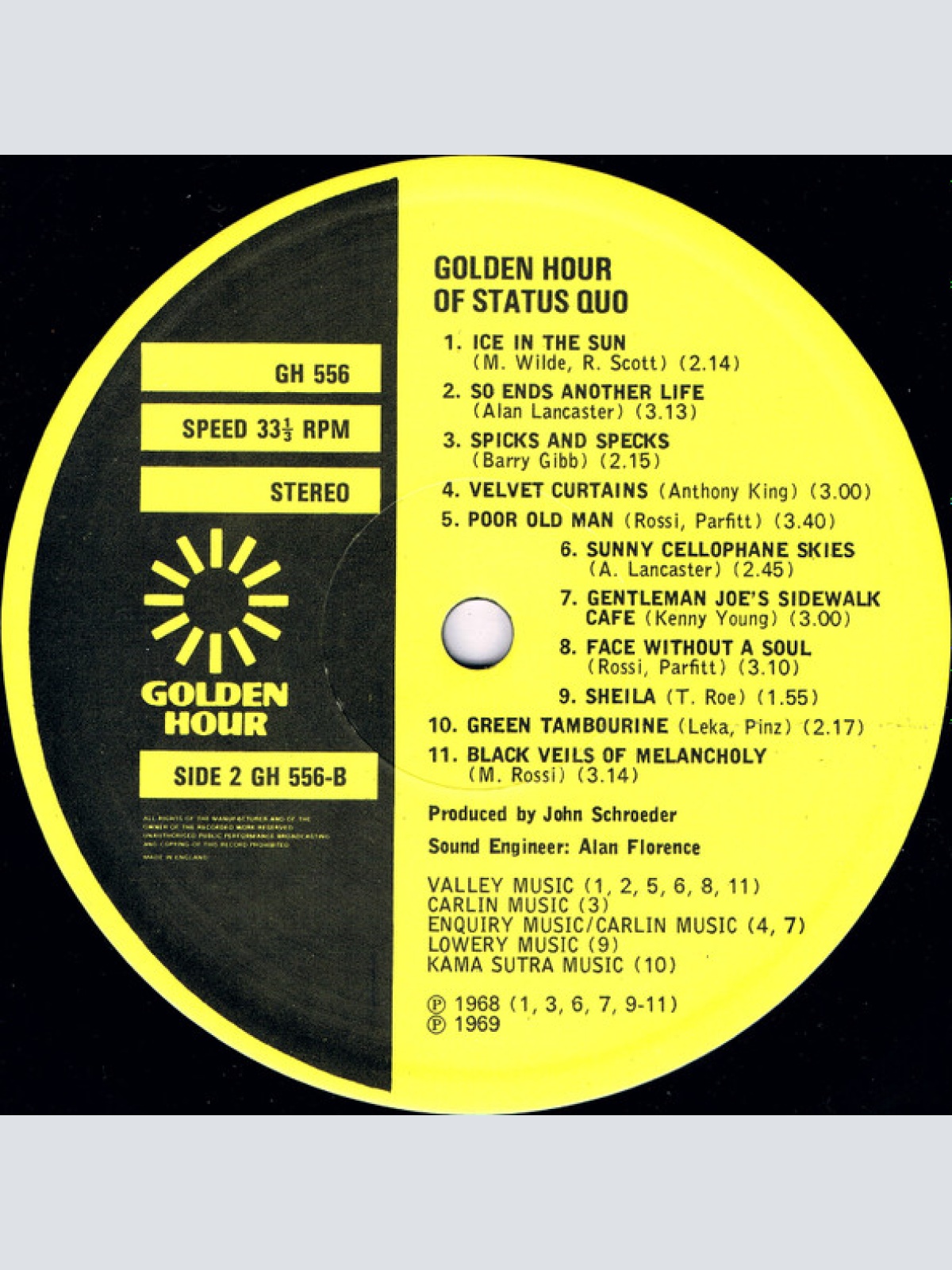 Vinyl / Status Quo - Golden Hour Of Status Quo