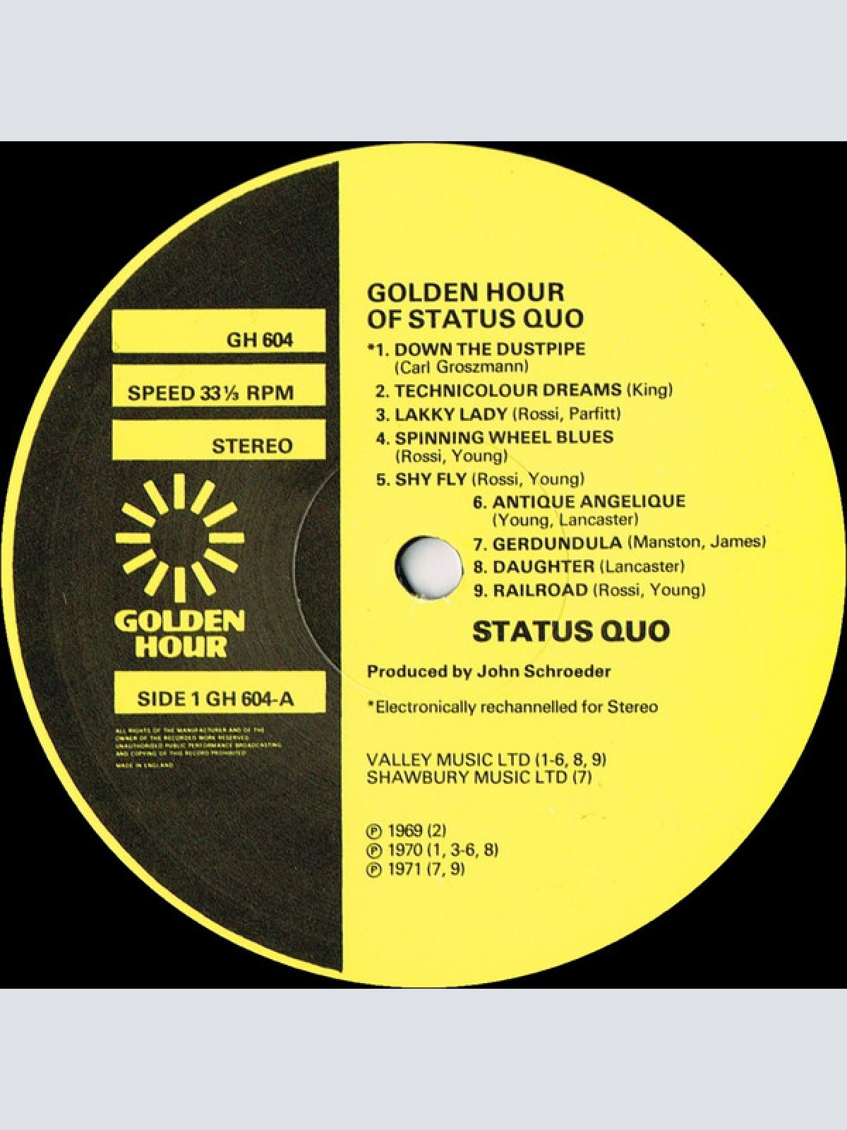 Vinyl / Status Quo - Status Quo - Down The Dustpipe