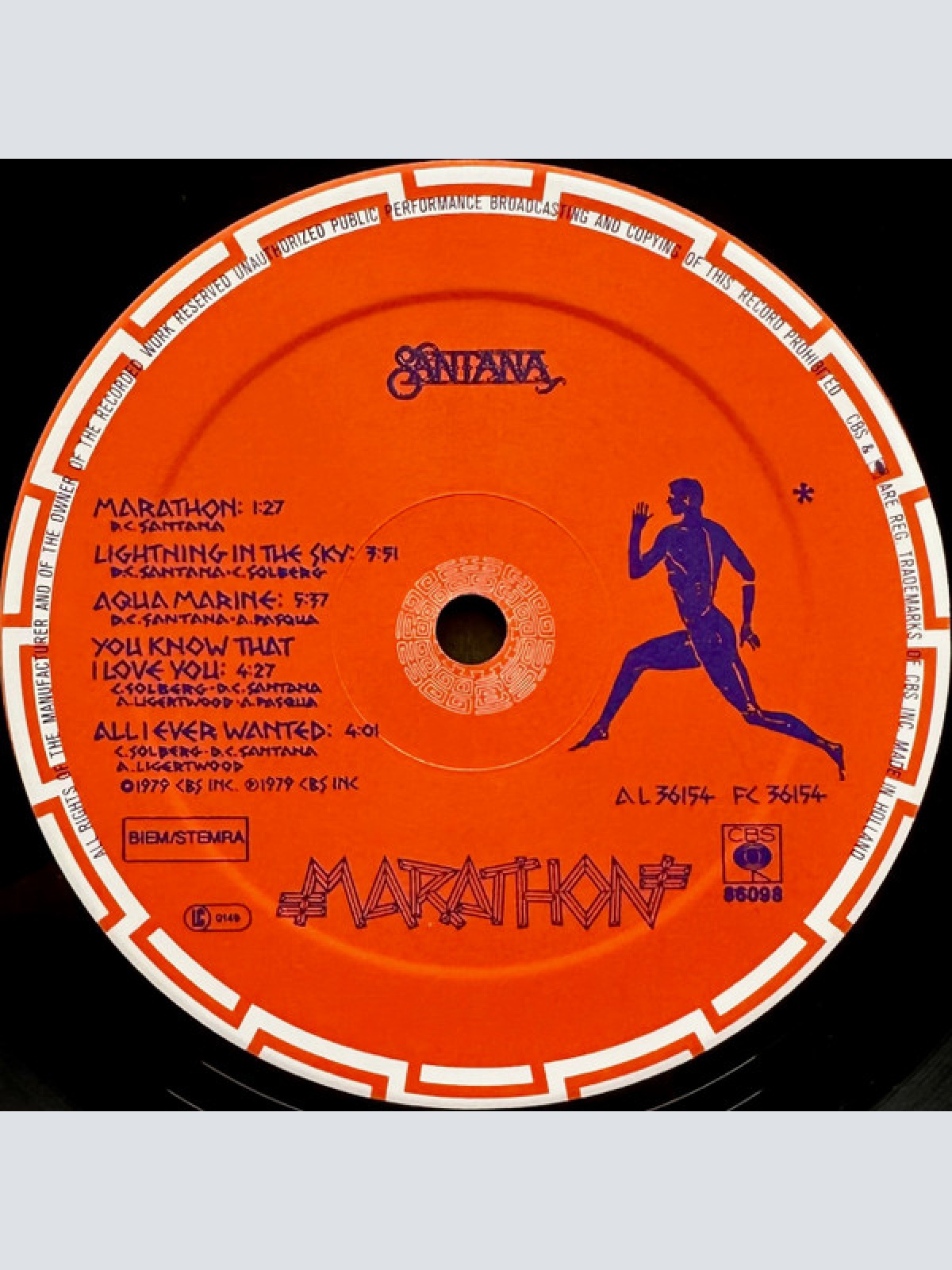 Vinyl / Santana - Marathon