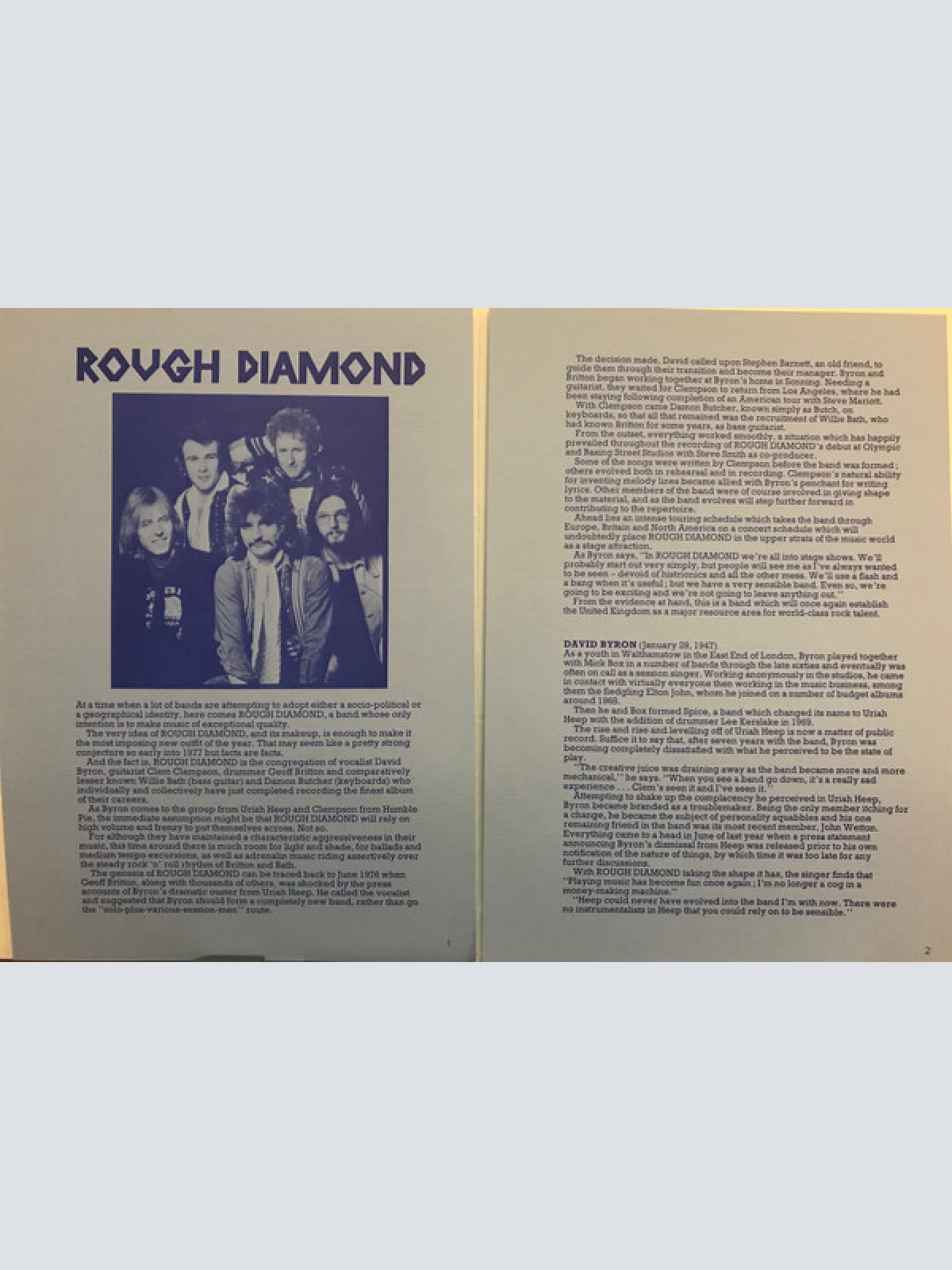 Vinyl / Rough Diamond (2) - Rough Diamond