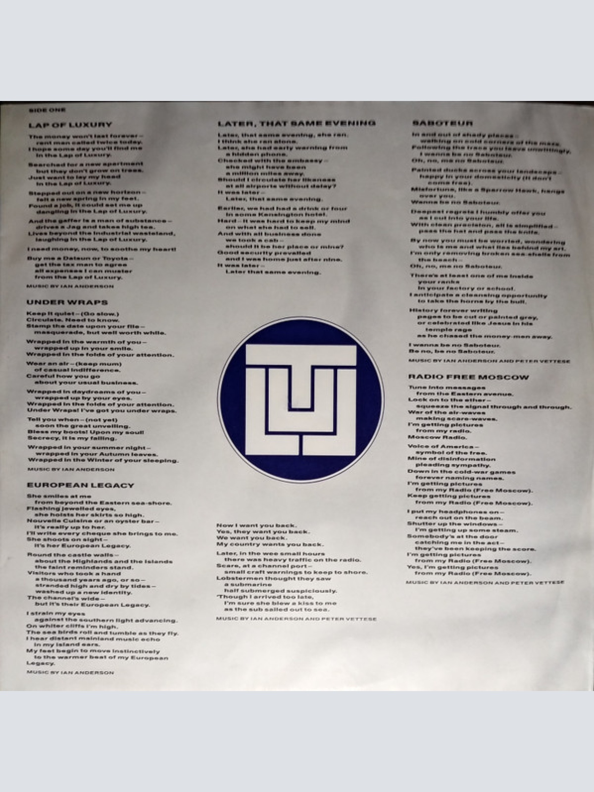 Vinyl / Jethro Tull - Under Wraps