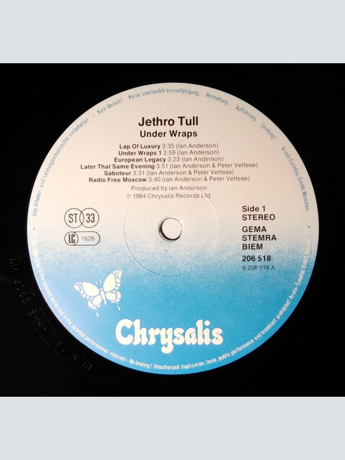 Vinyl / Jethro Tull - Under Wraps