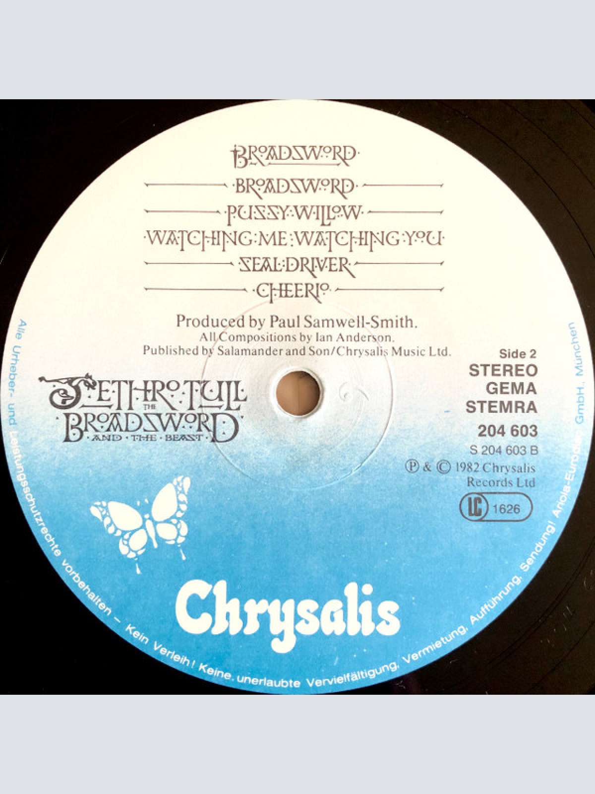 Vinyl / Jethro Tull - The Broadsword And The Beast