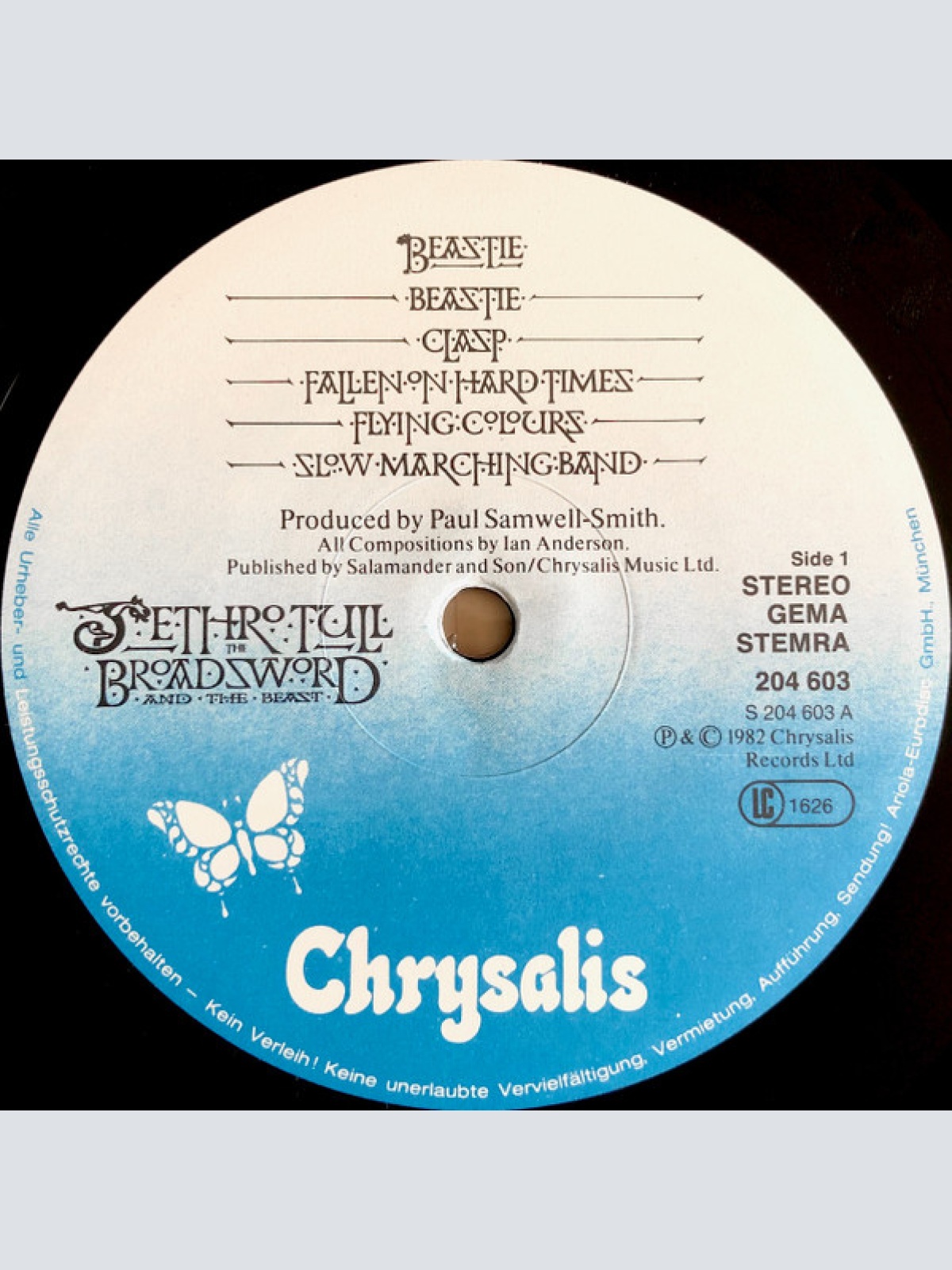 Vinyl / Jethro Tull - The Broadsword And The Beast