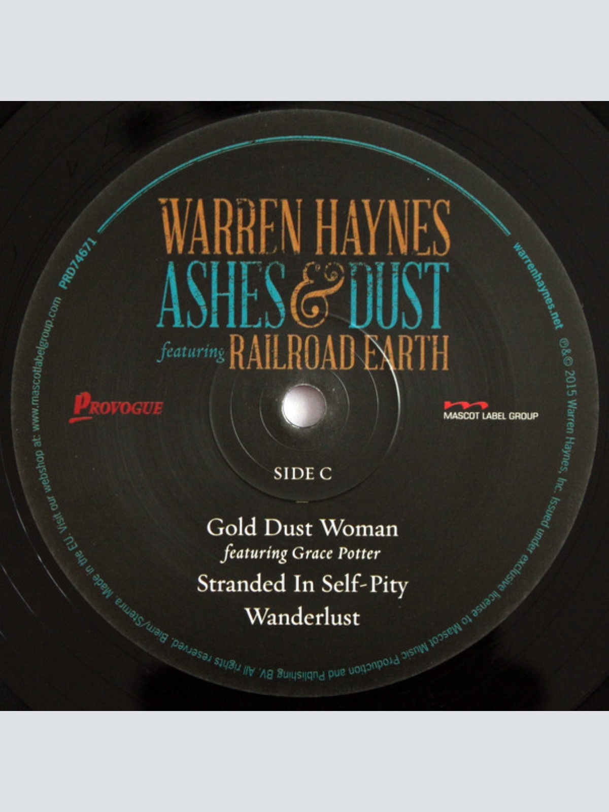 Vinyl / Warren Haynes Featuring Railroad Earth - Ashes & Dust
