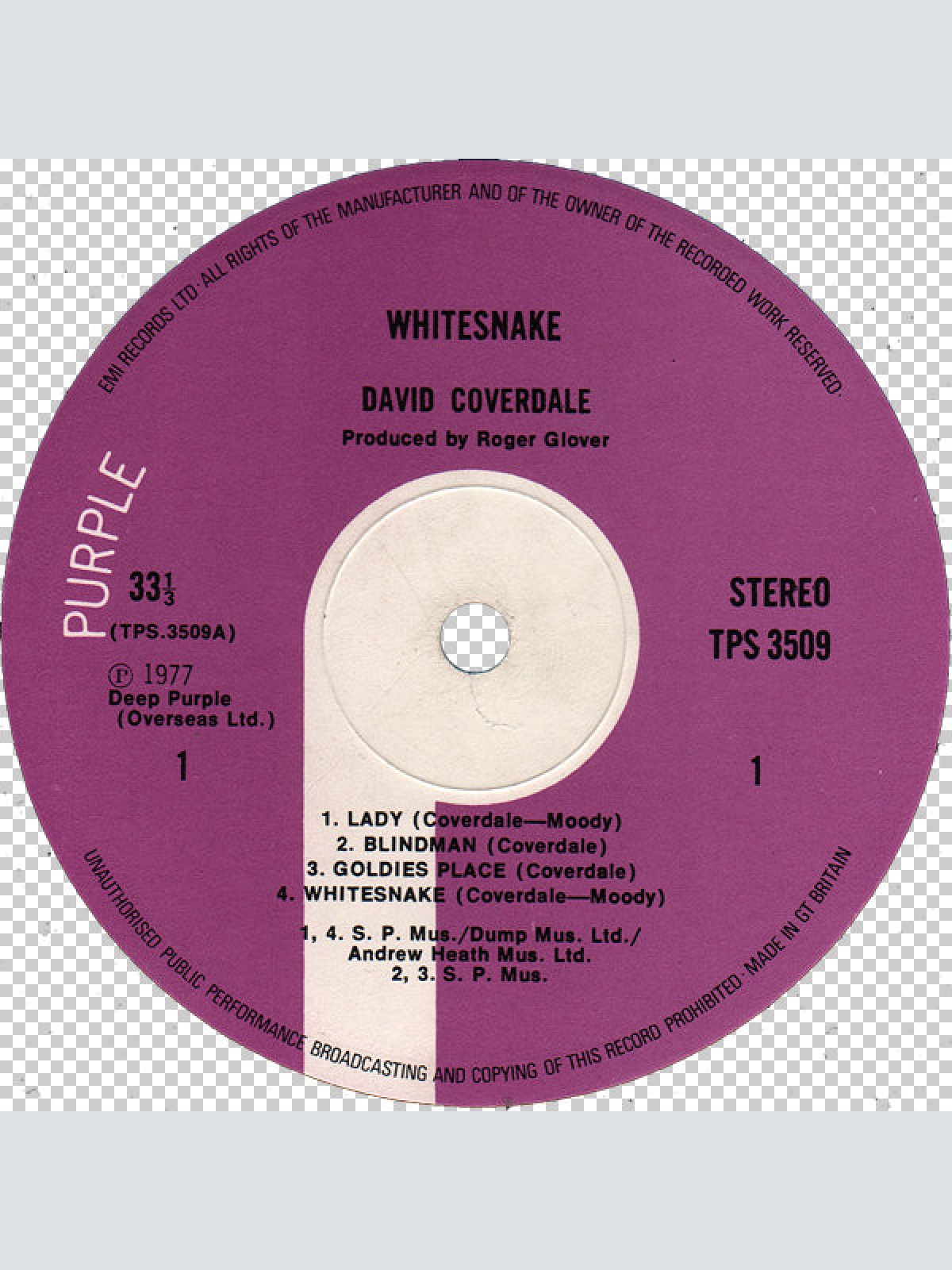 Vinyl / David Coverdale - Whitesnake