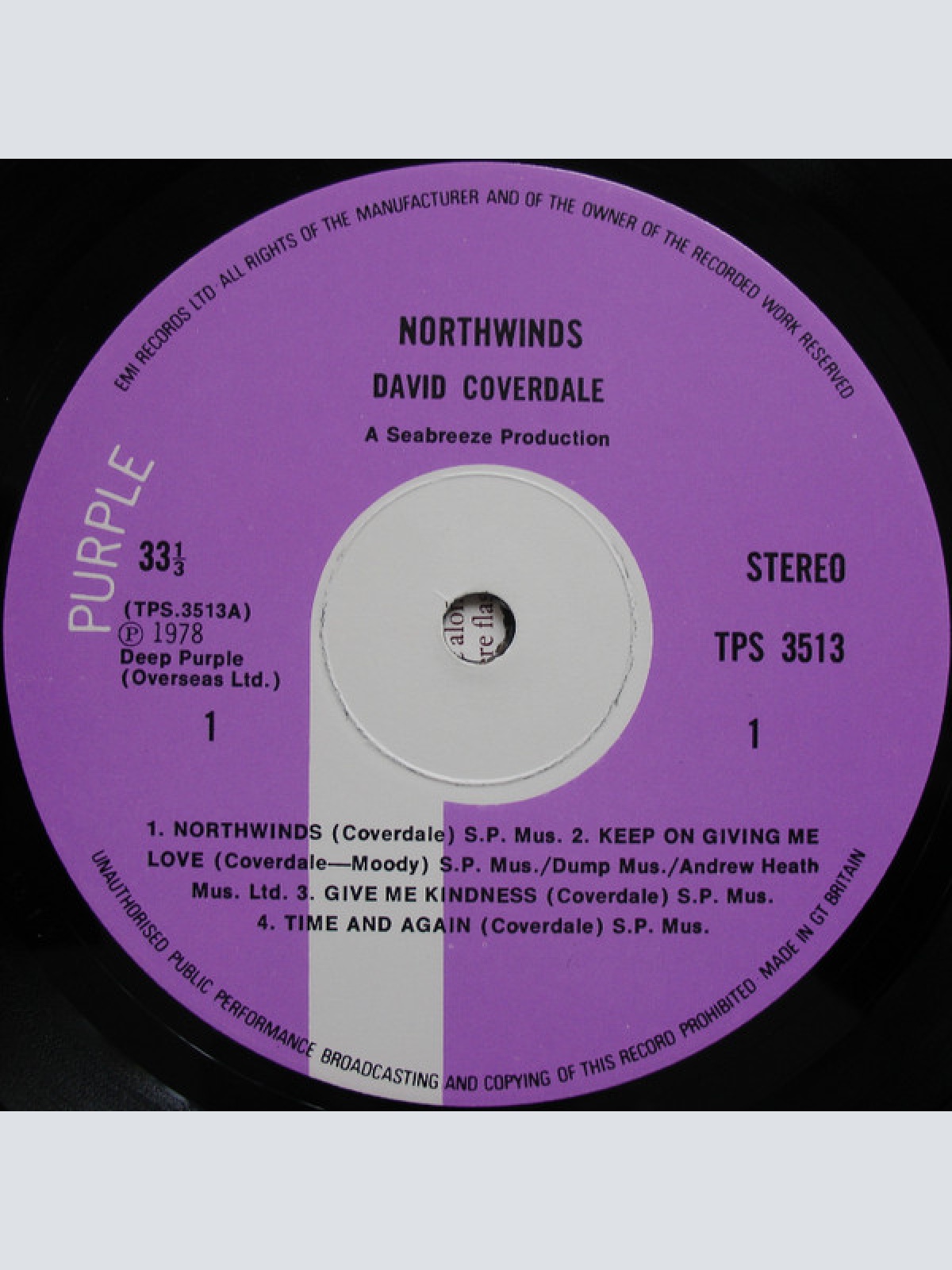 Vinyl / David Coverdale - Northwinds