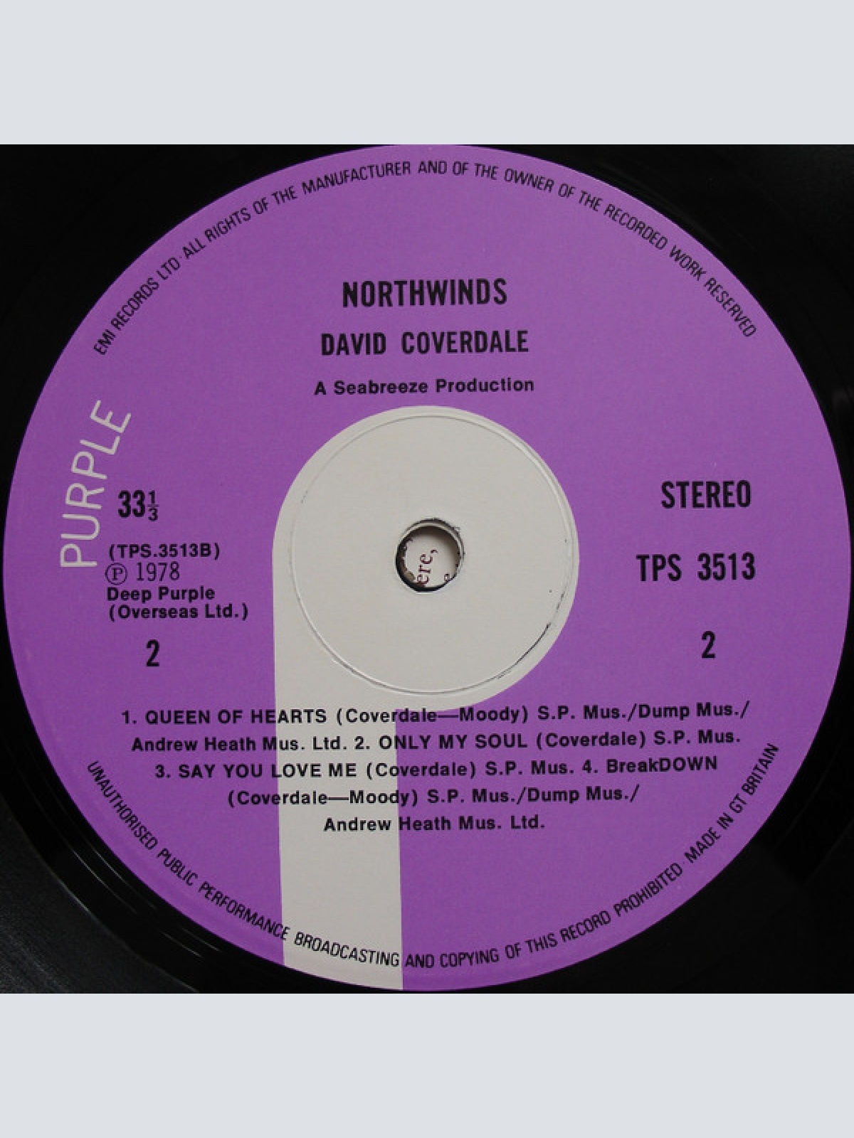 Vinyl / David Coverdale - Northwinds
