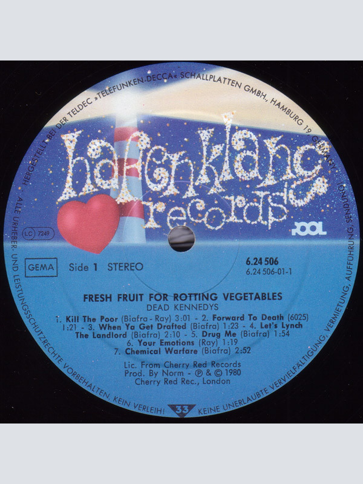 Vinyl / Dead Kennedys - Fresh Fruit For Rotting Vegetables