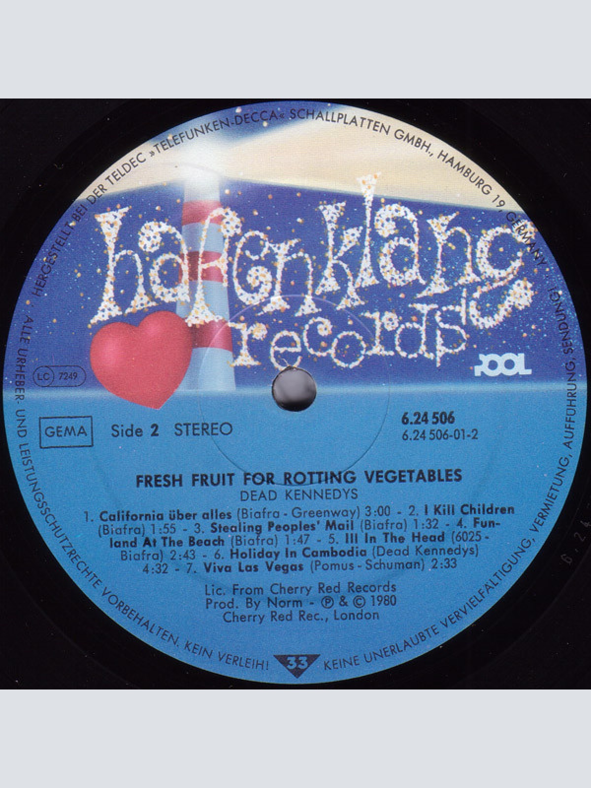 Vinyl / Dead Kennedys - Fresh Fruit For Rotting Vegetables