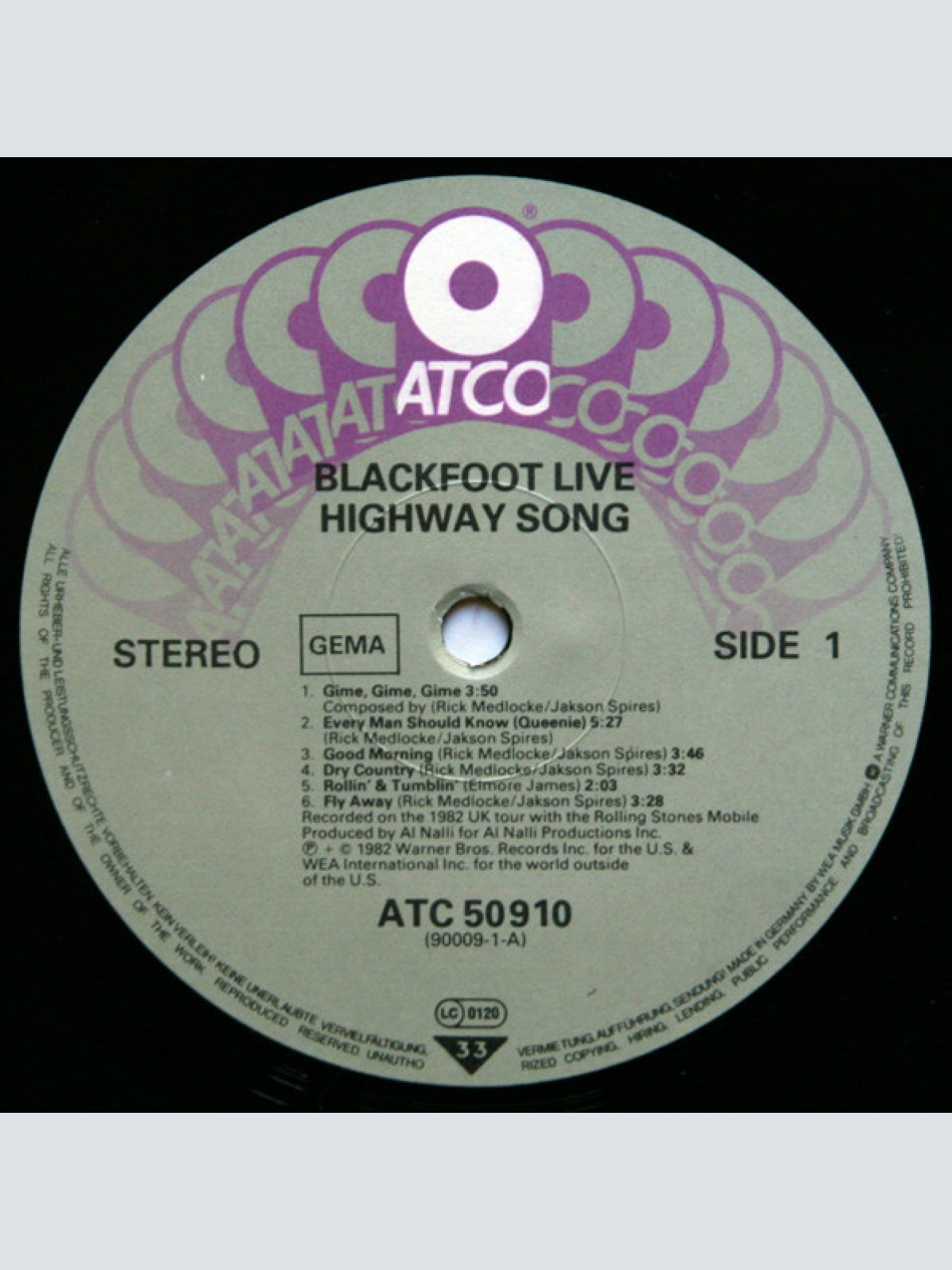 Vinyl / Blackfoot (3) - Highway Song Live