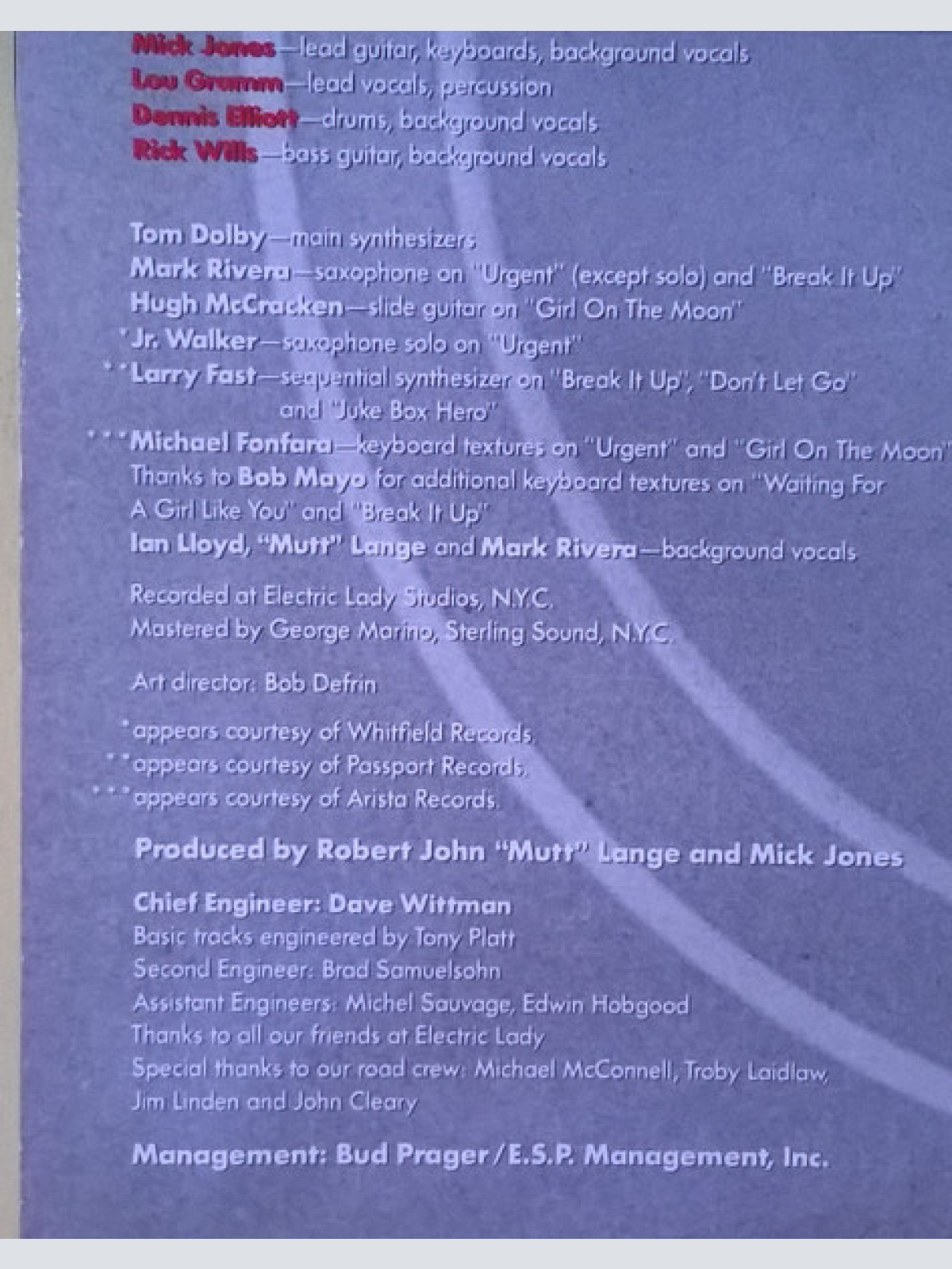 Vinyl / Foreigner - 4