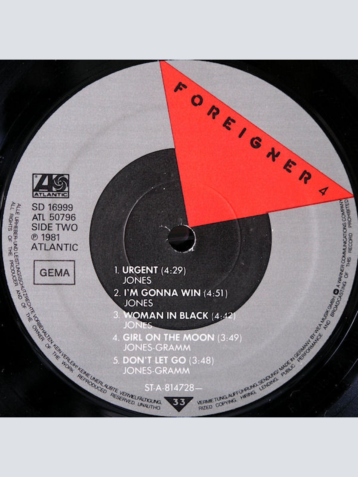 Vinyl / Foreigner - 4