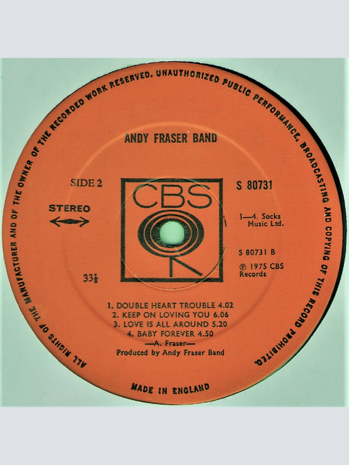 Vinyl / Andy Fraser Band - Andy Fraser Band