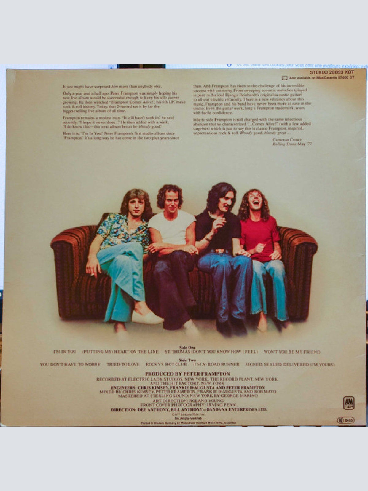 Vinyl / Peter Frampton - I'm In You