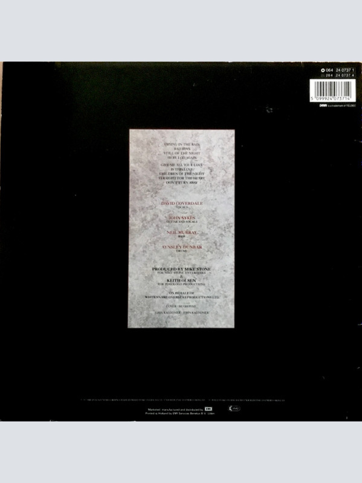 Vinyl / Whitesnake - 1987