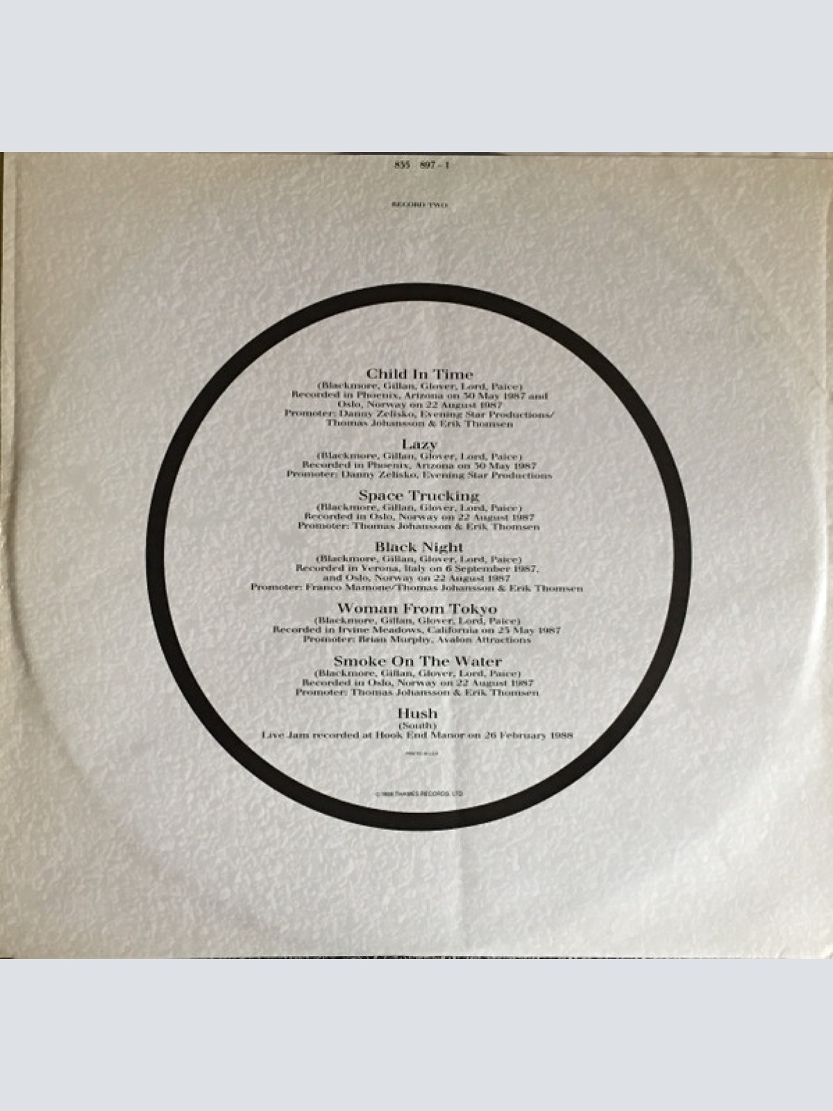 Vinyl / Deep Purple - Nobody's Perfect