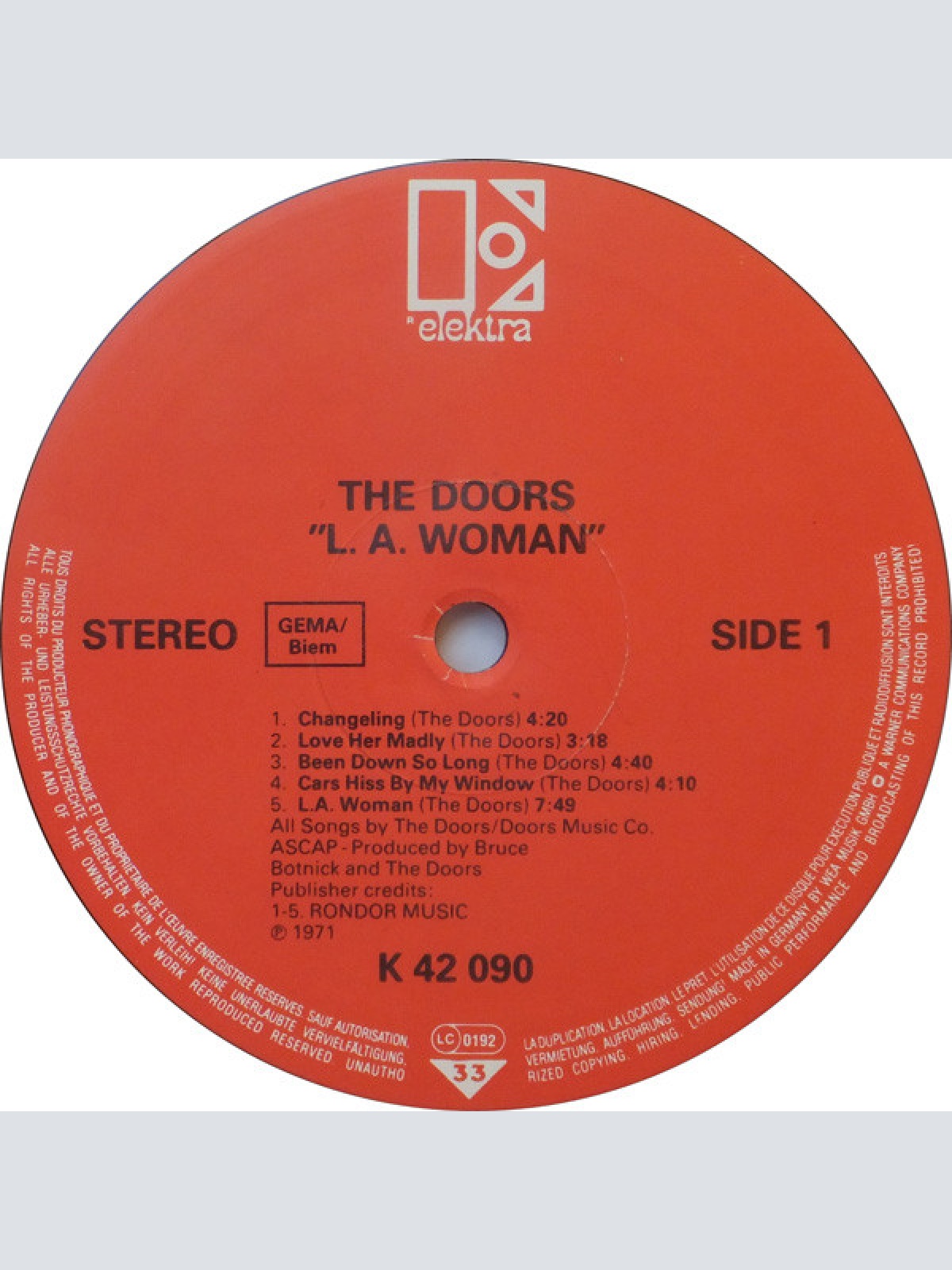 Vinyl / Doors* - L.A. Woman
