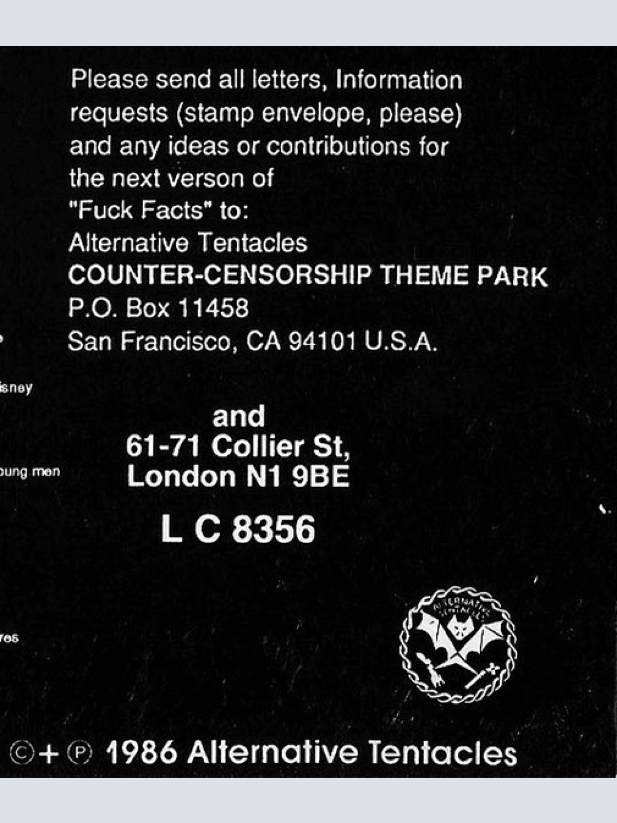 Vinyl / Dead Kennedys - Bedtime For Democracy