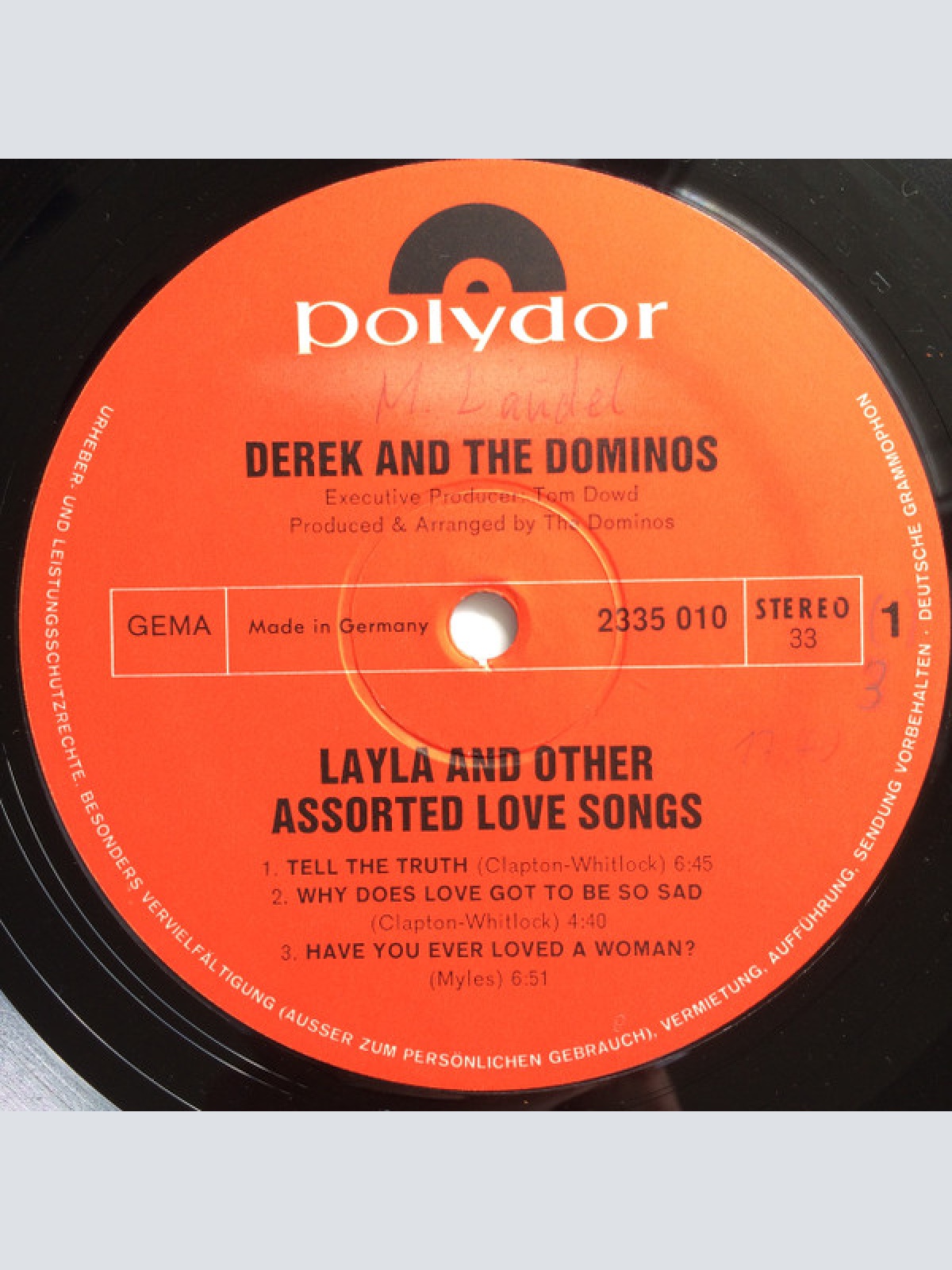 Vinyl / Derek & The Dominos - Layla