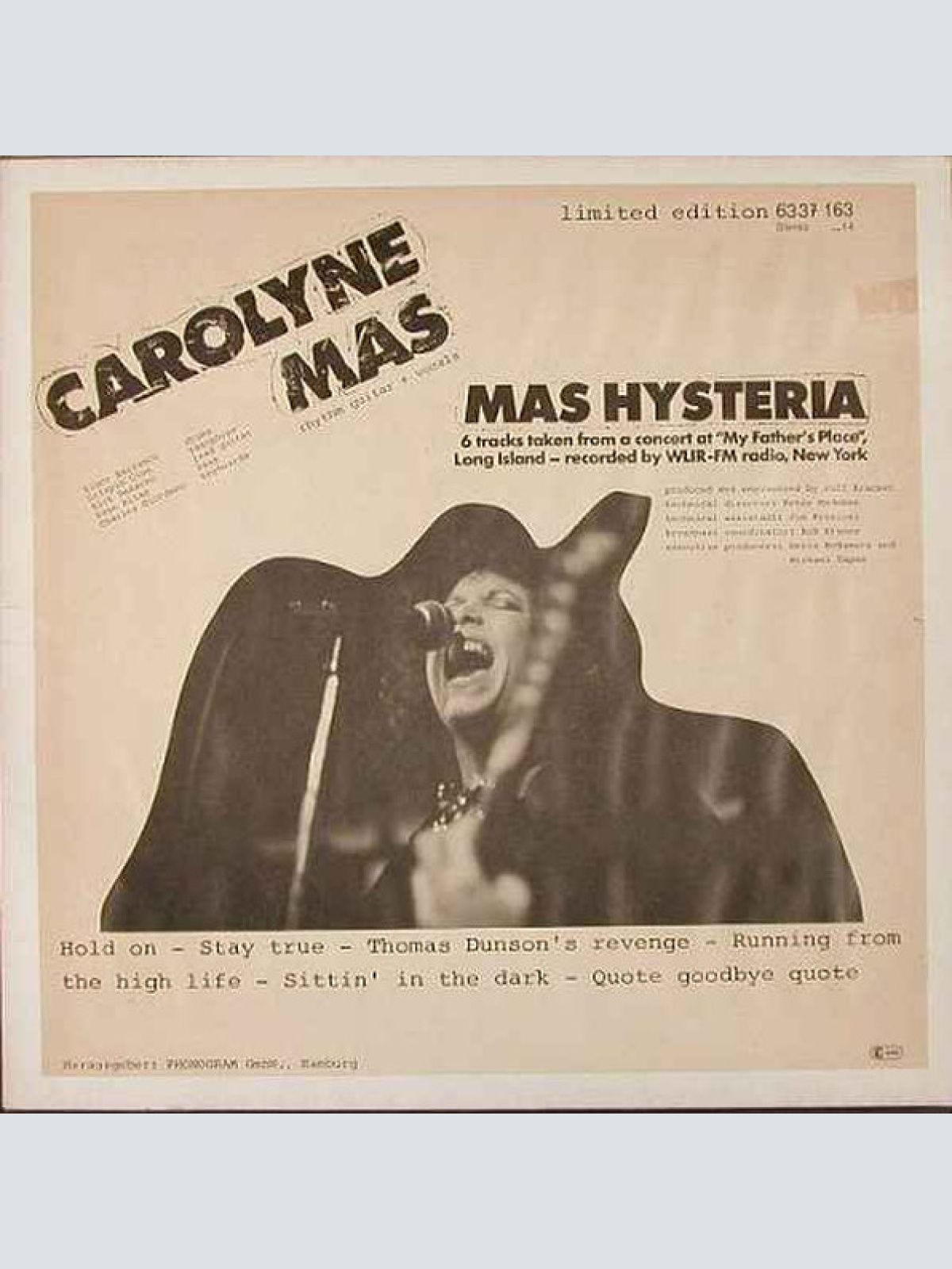 Vinyl / Carolyne Mas - Mas Hysteria