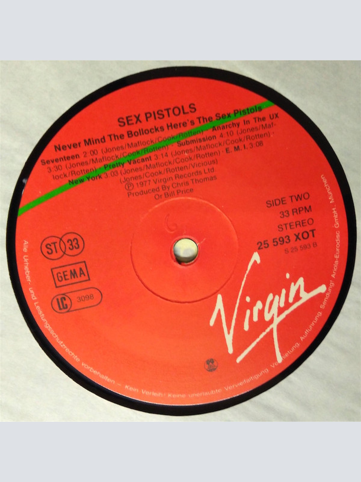 Vinyl / Sex Pistols - Never Mind The Bollocks Here's The Sex Pistols