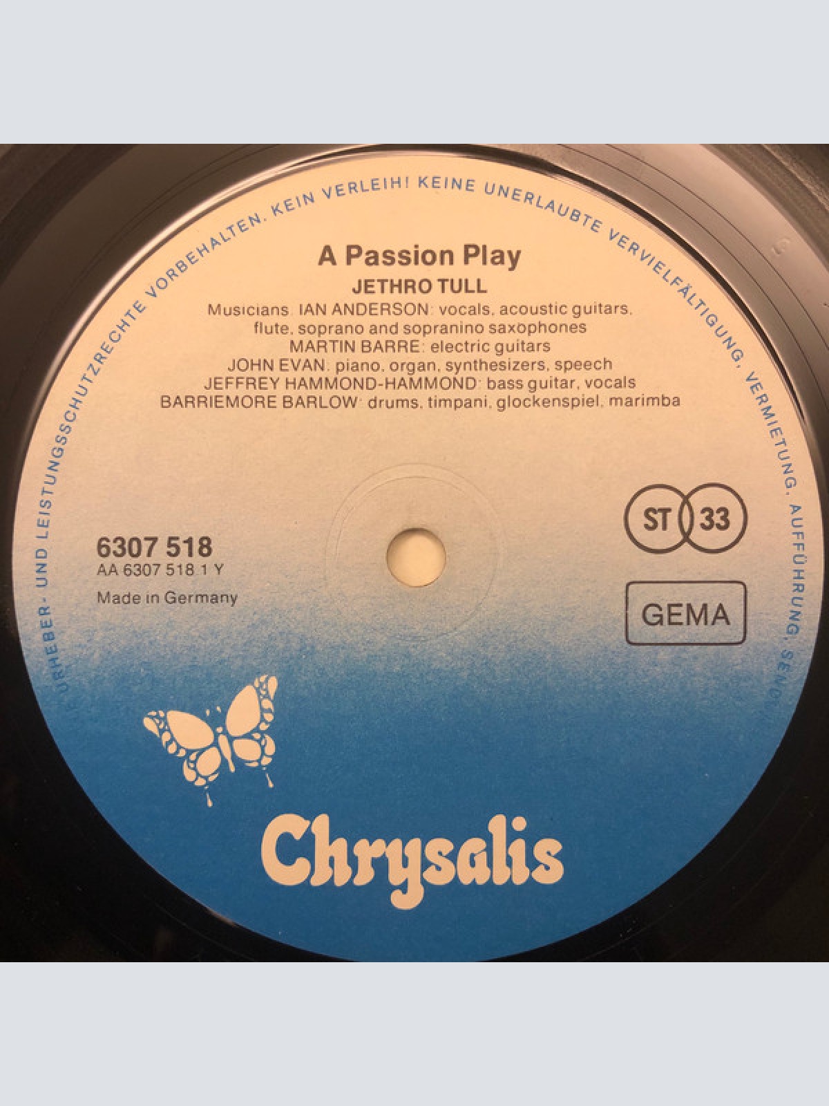 Vinyl / Jethro Tull - A Passion Play