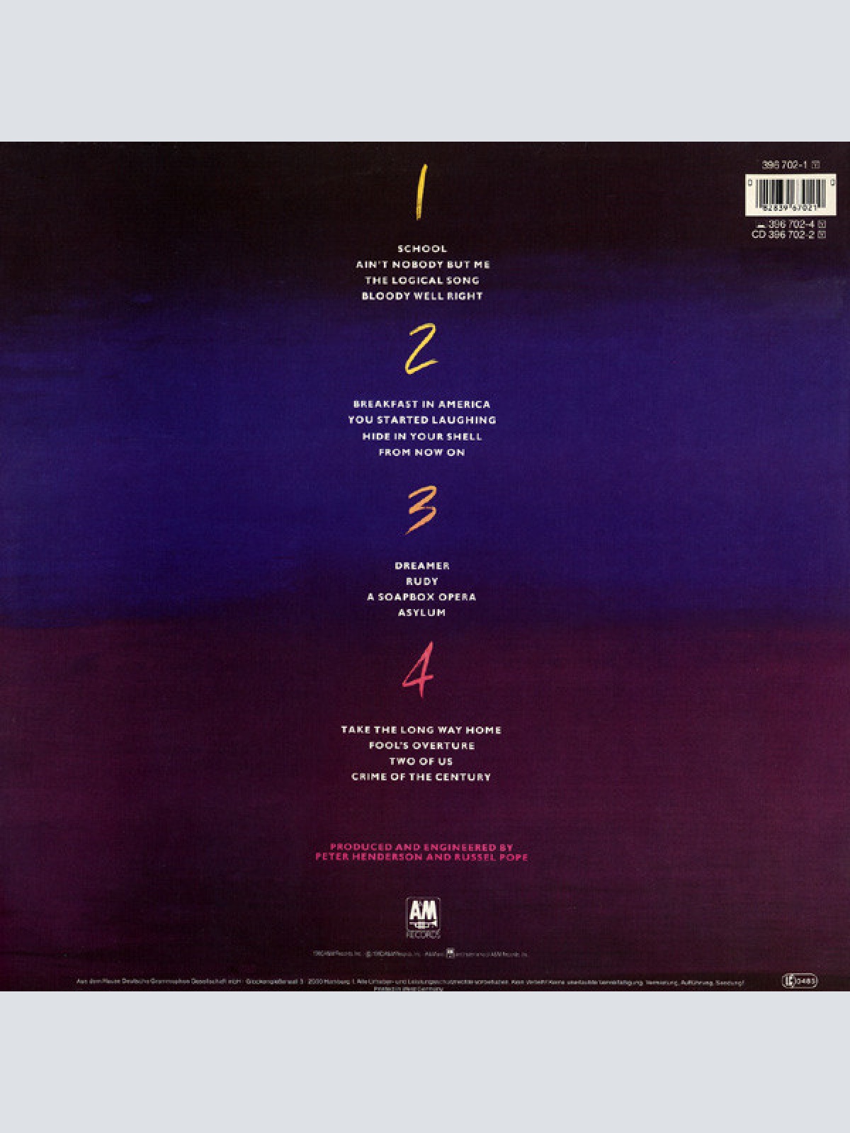 Vinyl / Supertramp - Paris