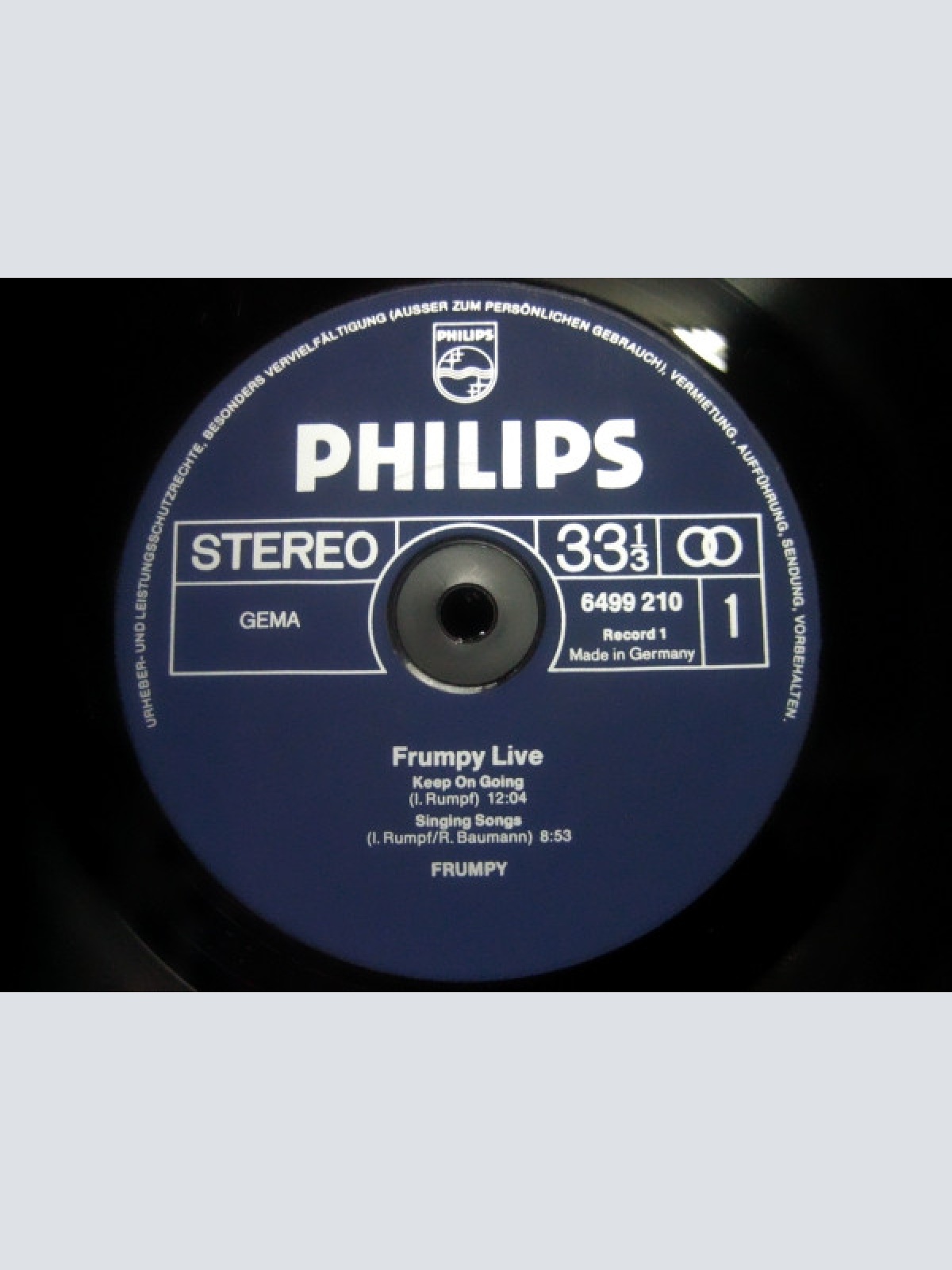 Vinyl / Frumpy - Live