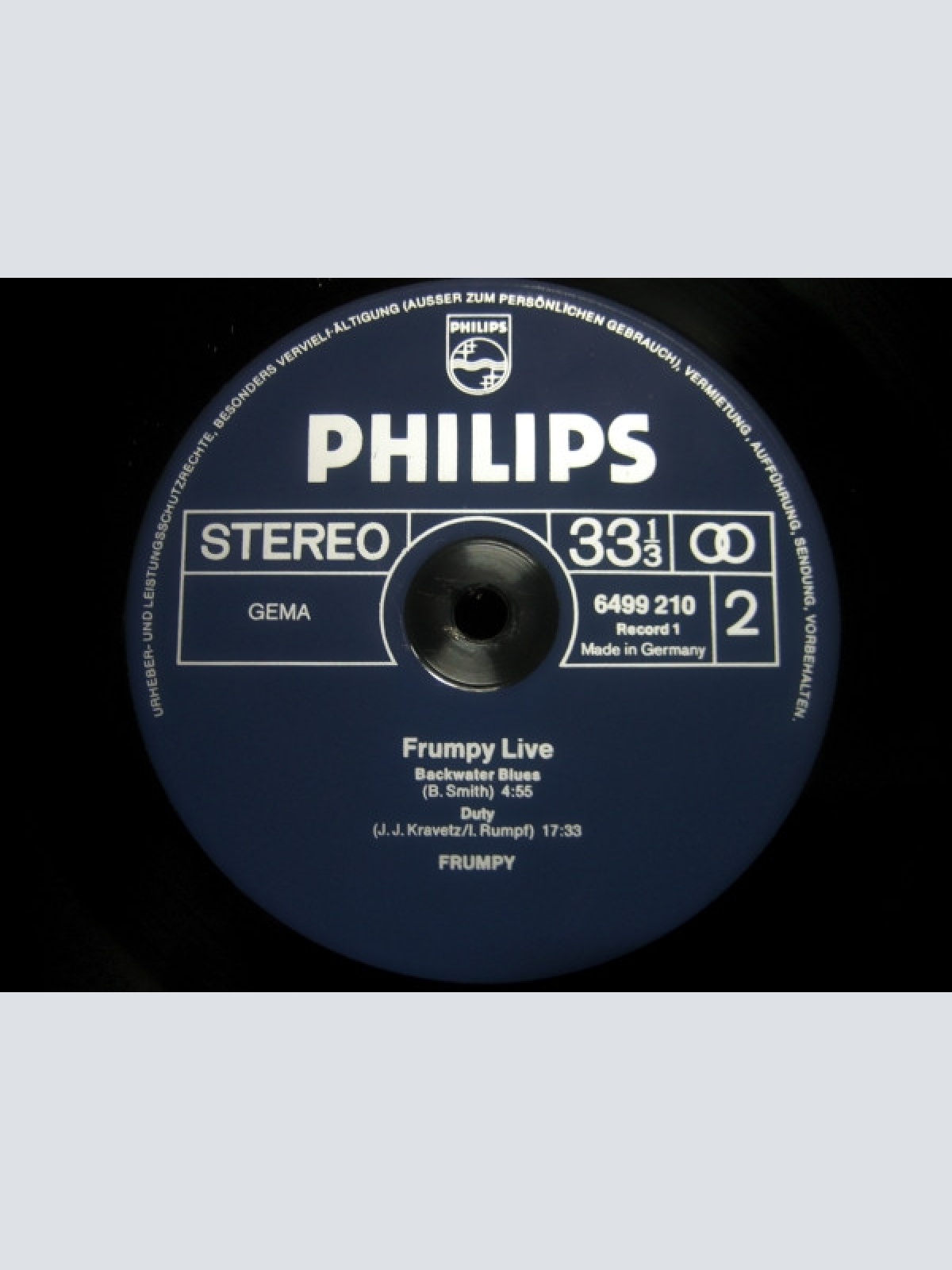 Vinyl / Frumpy - Live