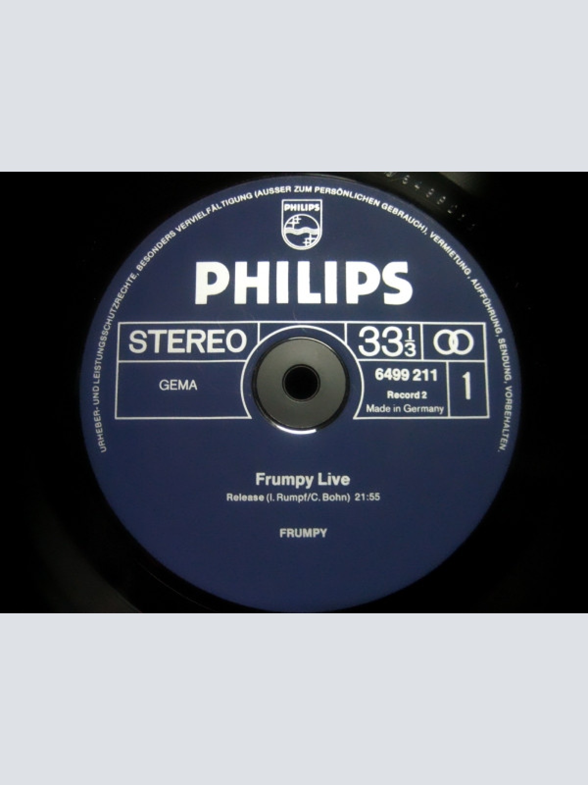 Vinyl / Frumpy - Live