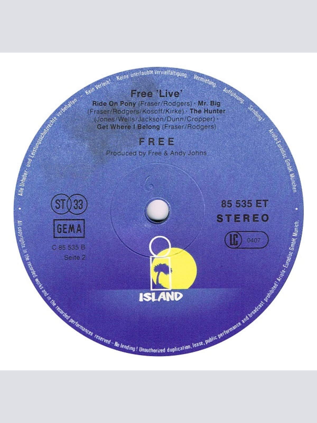 Vinyl / Free - Free Live