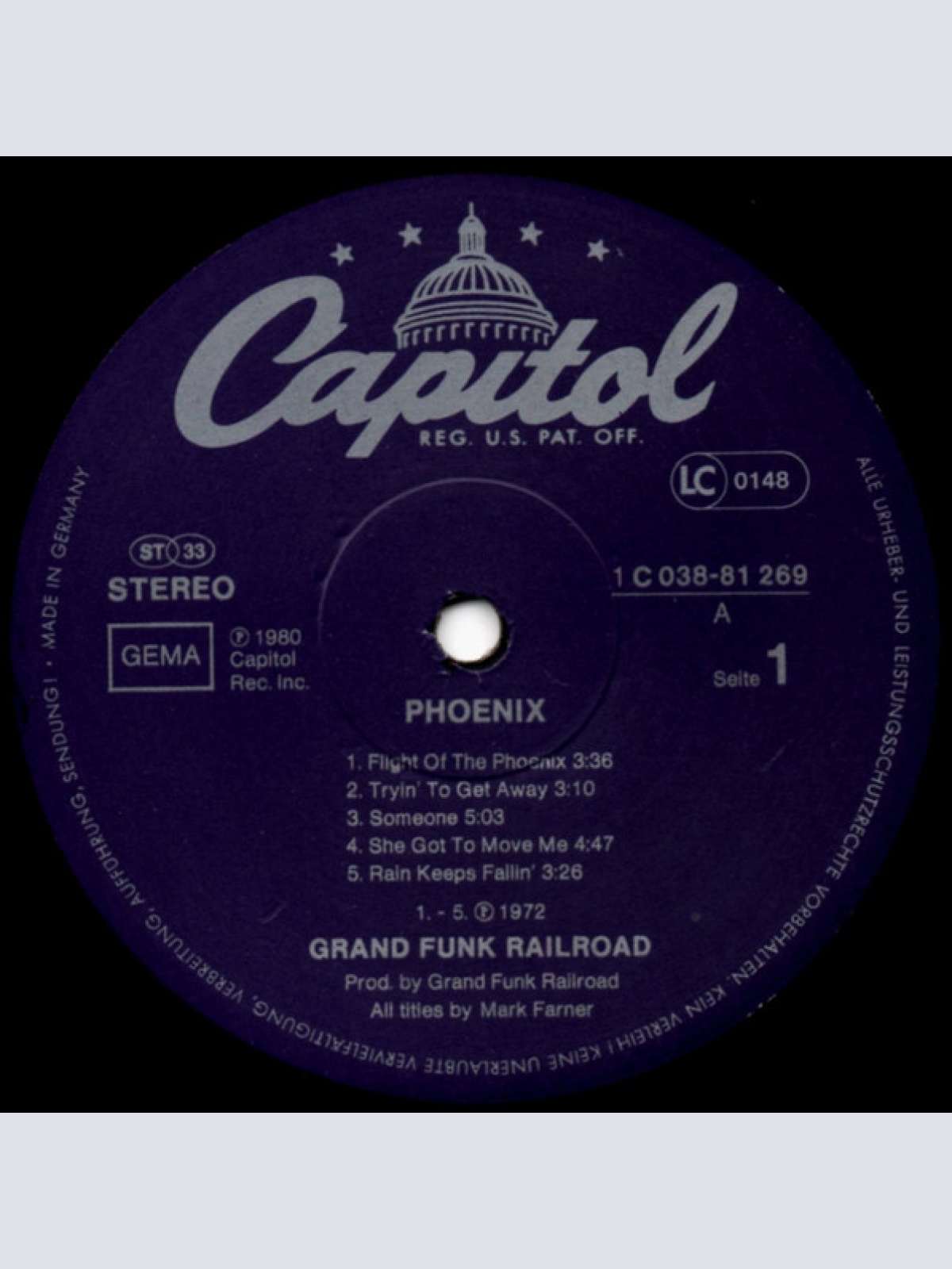 Vinyl / Grand Funk* - Phoenix