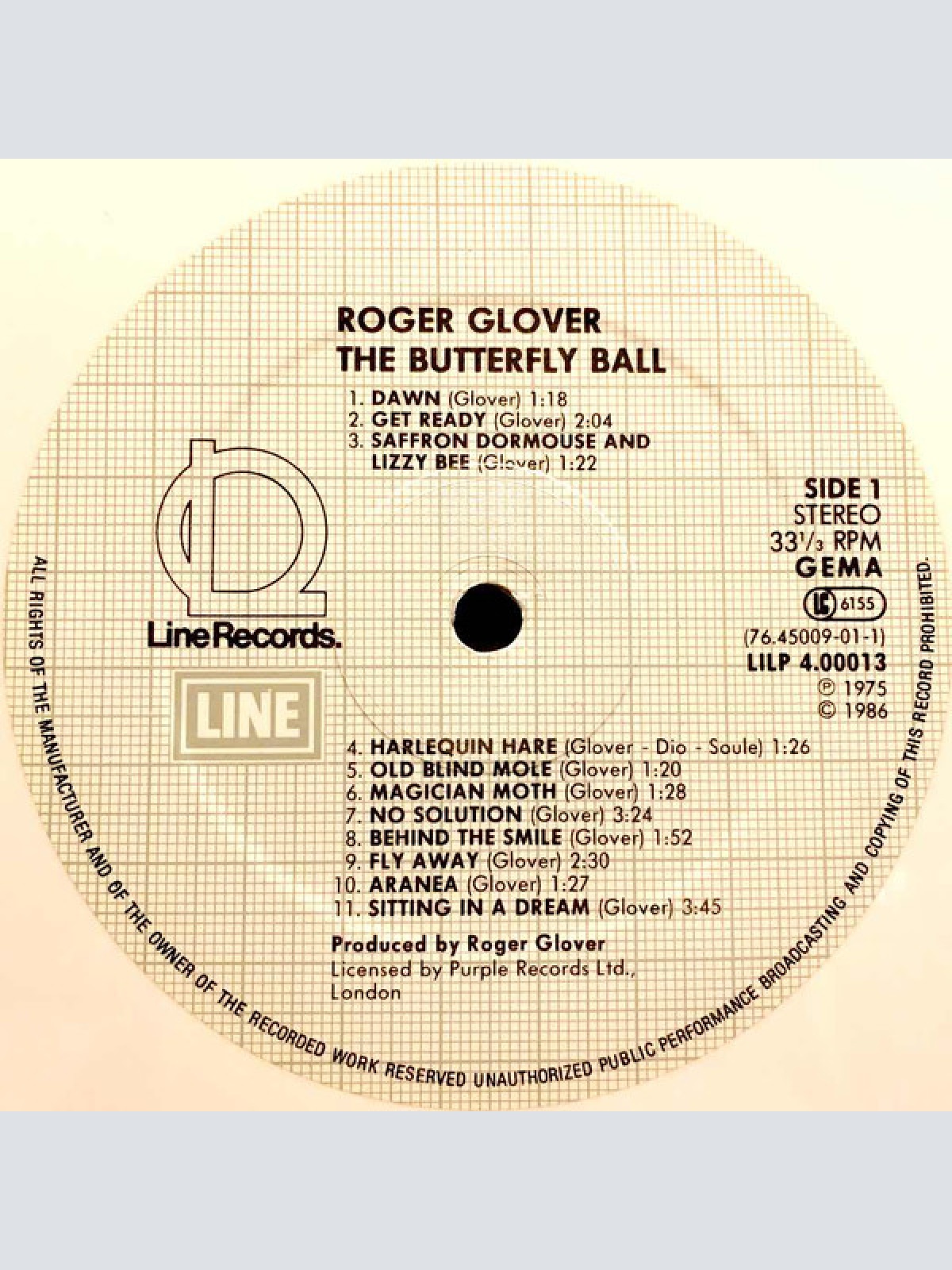 Vinyl / Roger Glover - The Butterfly Ball And The Grasshopper's Feast
