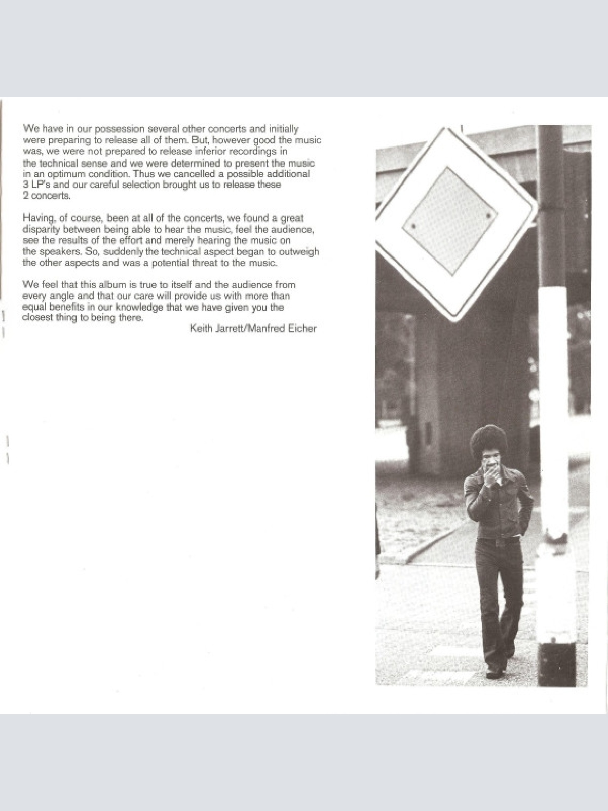 Vinyl / Keith Jarrett - Solo Concerts: Bremen / Lausanne