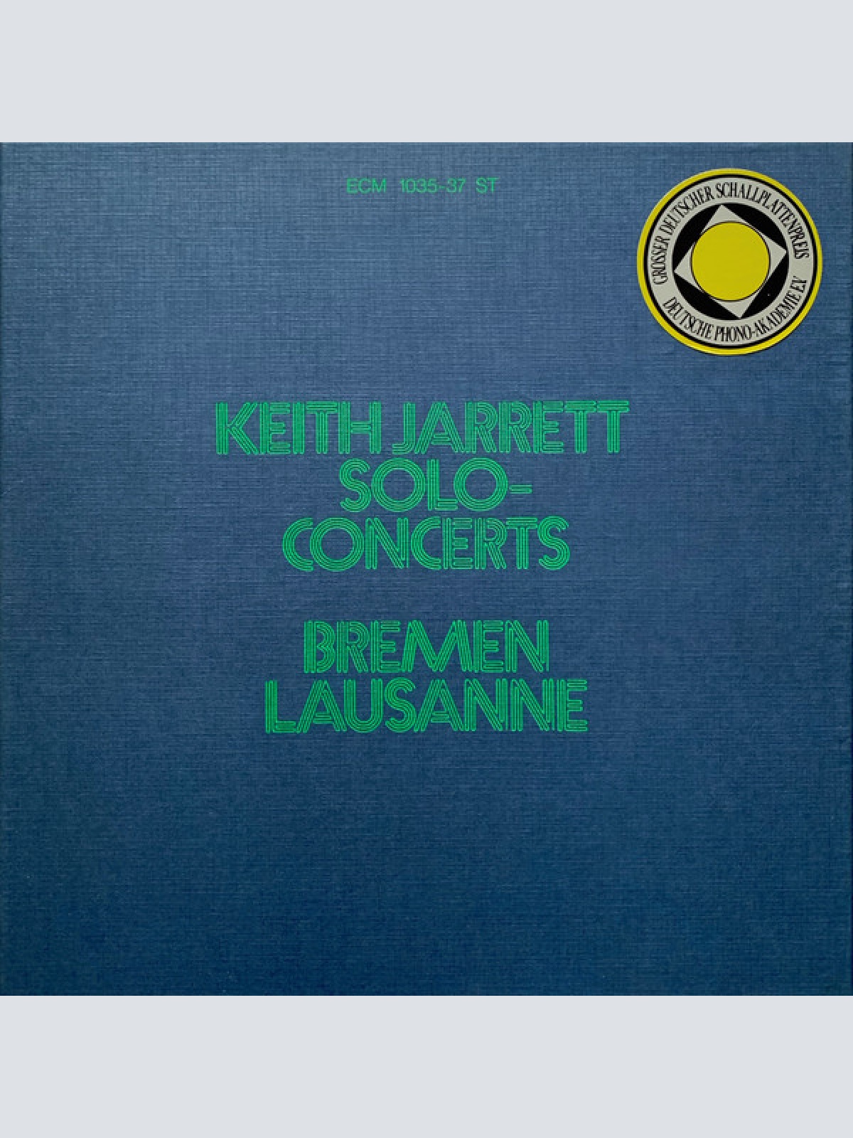 Vinyl / Keith Jarrett - Solo Concerts: Bremen / Lausanne