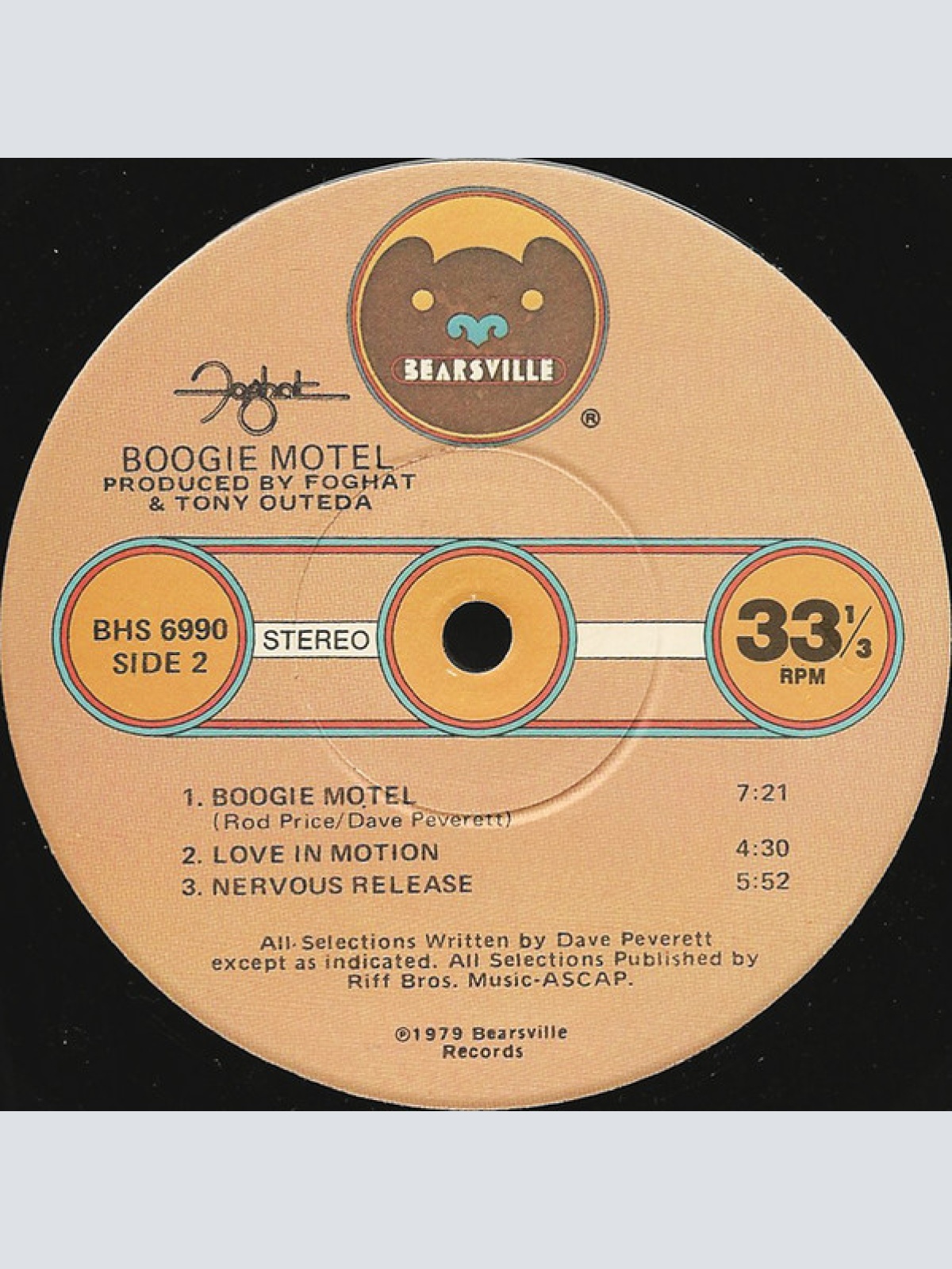 Vinyl / Foghat - Boogie Motel