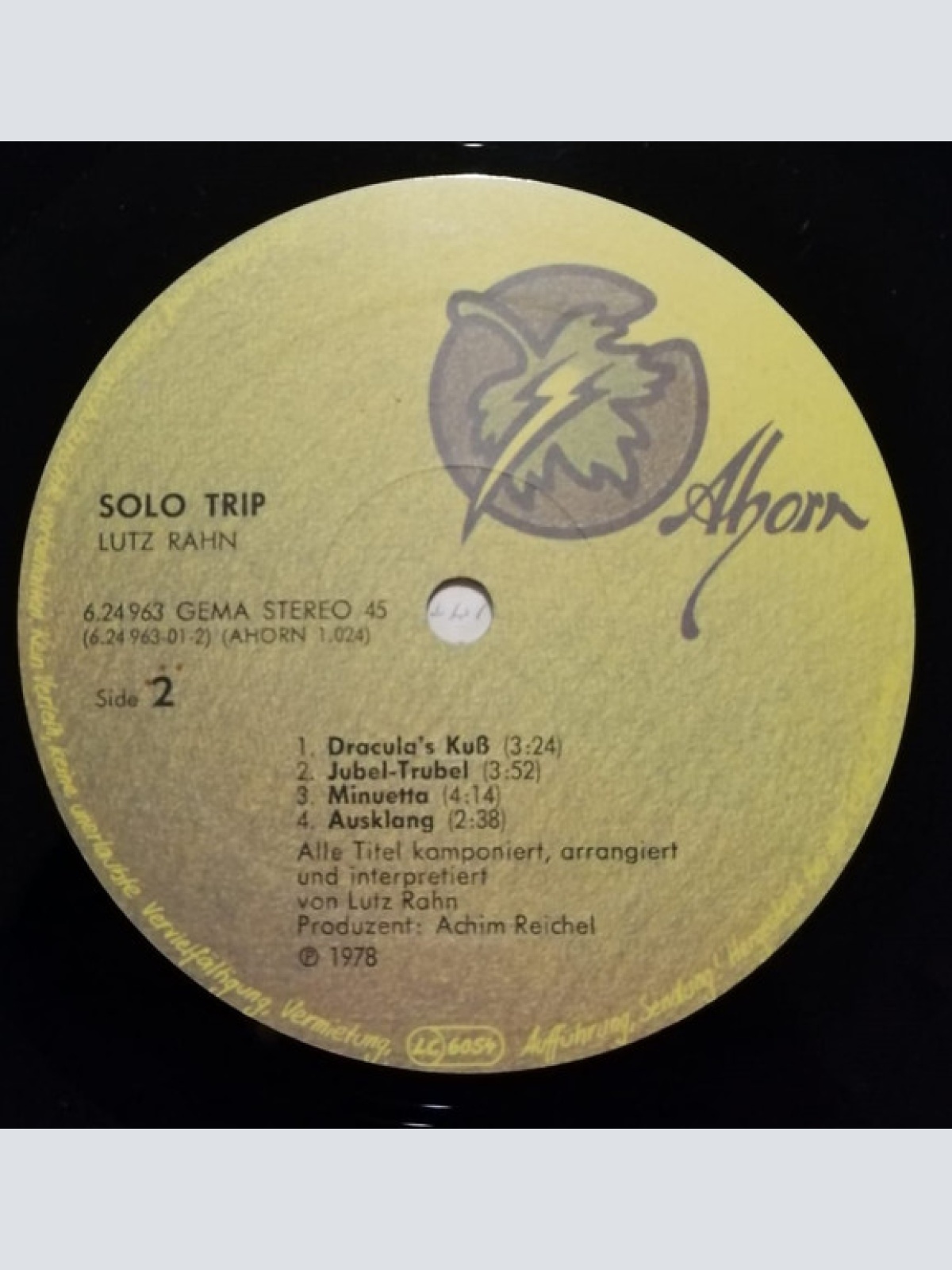 Vinyl / Lutz Rahn - Solo Trip