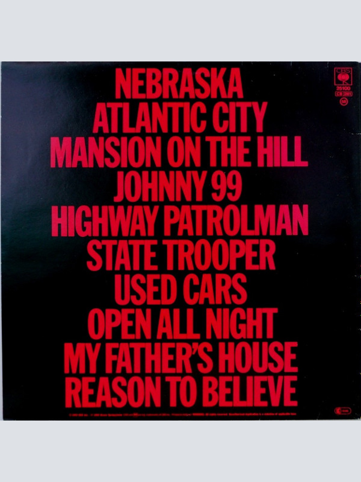 Vinyl / Bruce Springsteen - Nebraska