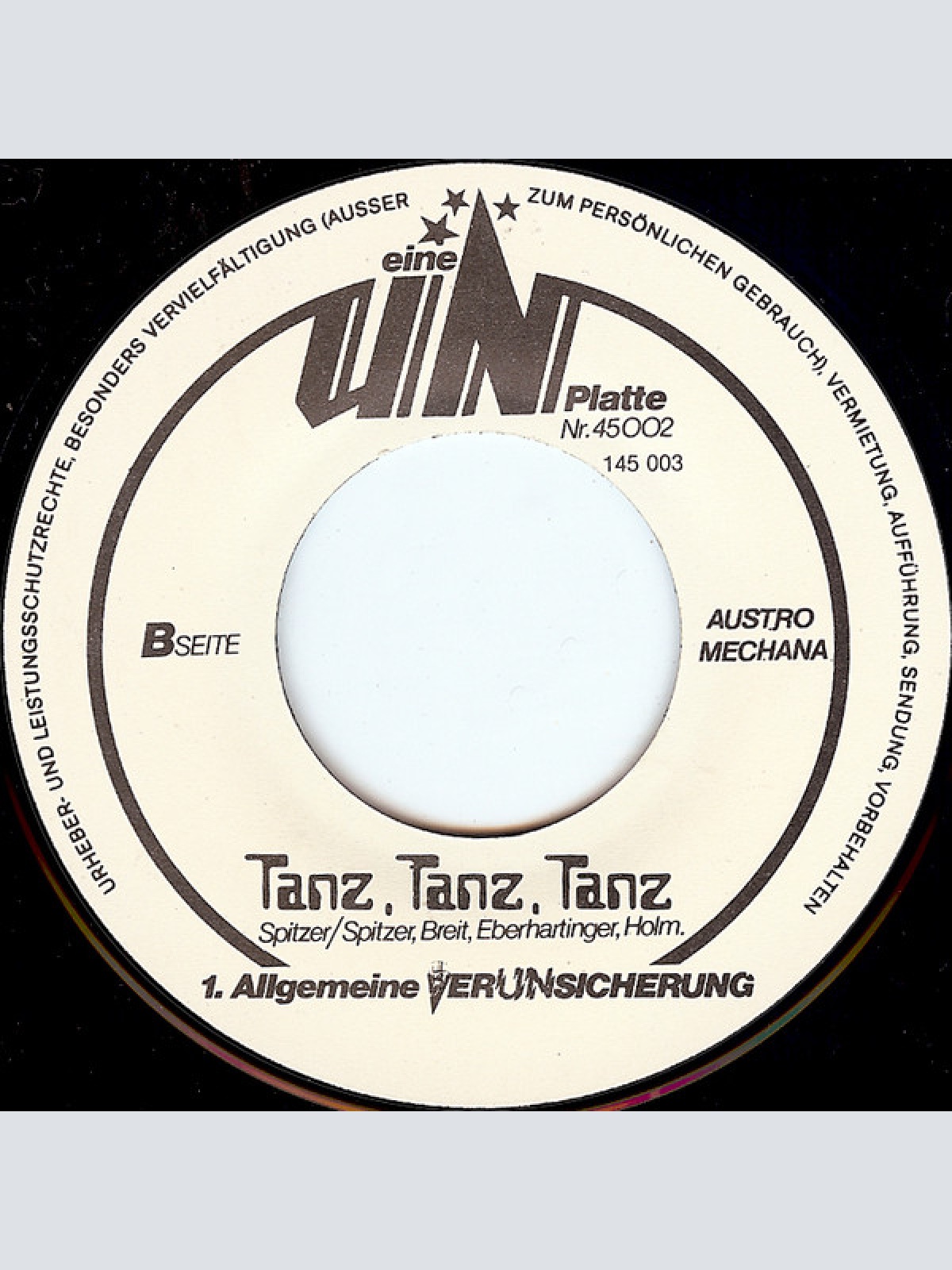 Vinyl / Erste Allgemeine VerUNsicherung* - Total Verunsichert