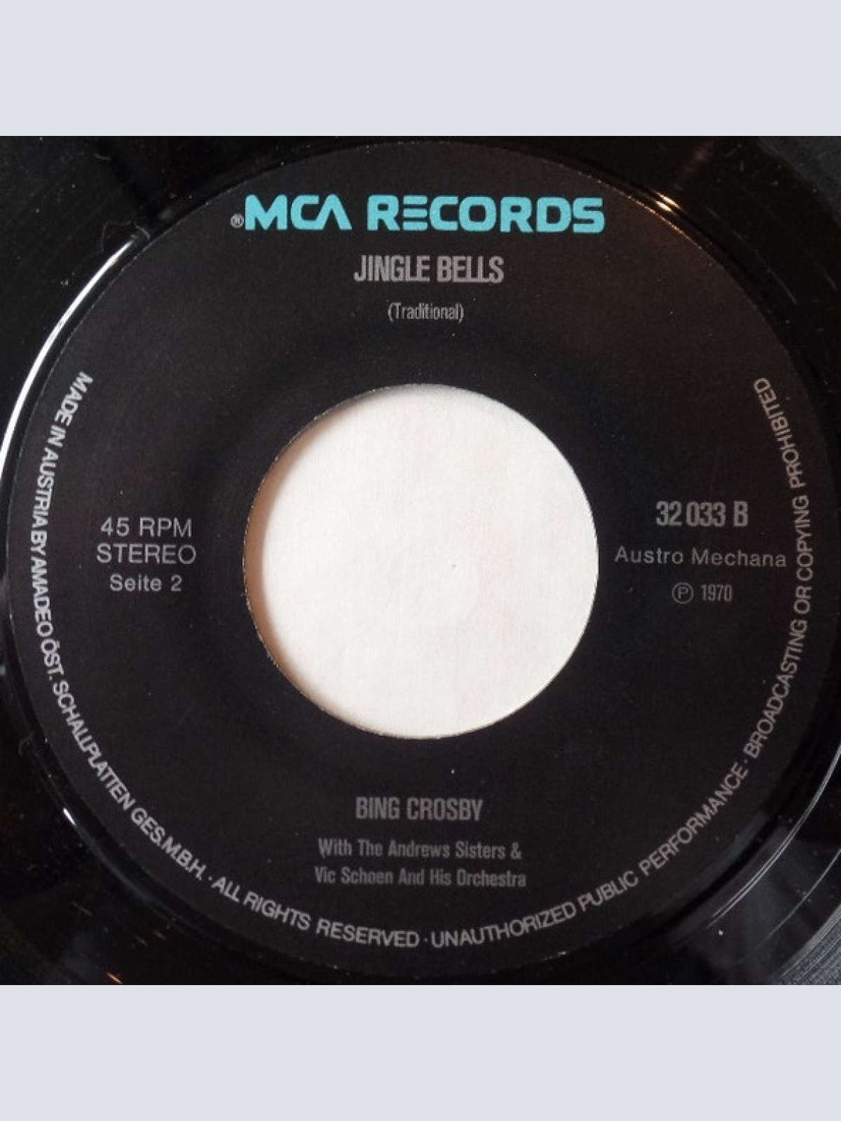 Vinyl / Bing Crosby - White Christmas / Jingle Bells